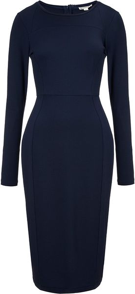 Whistles Lucy Midi Dress in Blue (Navy) | Lyst