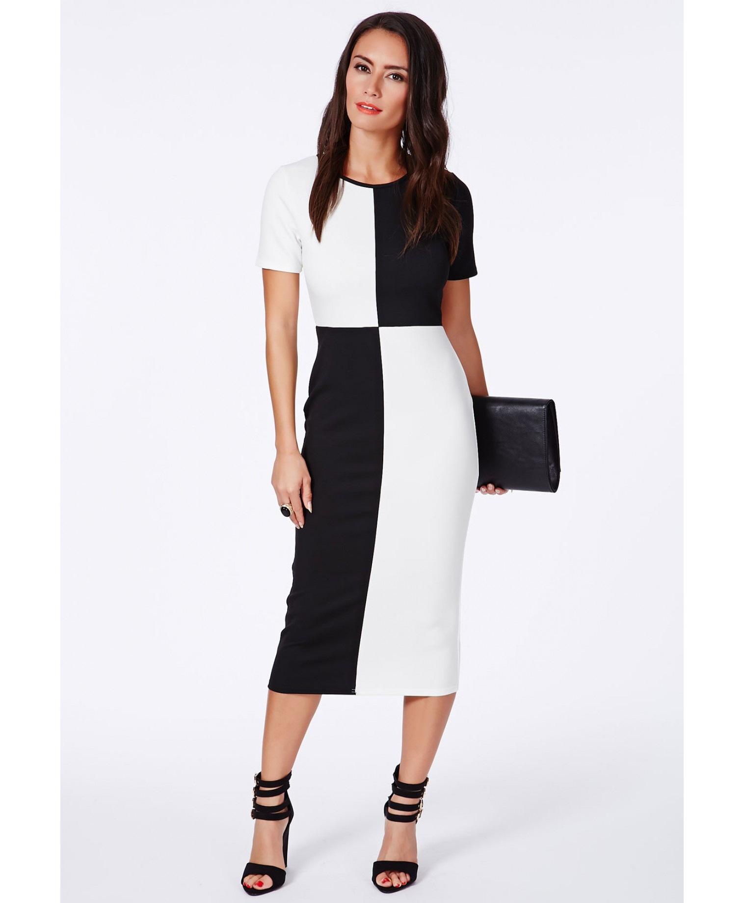 Monochrome Midi Dress lyst missguided fabiana monochrome colour block midi Monochrome Midi Dress lyst missguided fabiana monochrome colour block midi