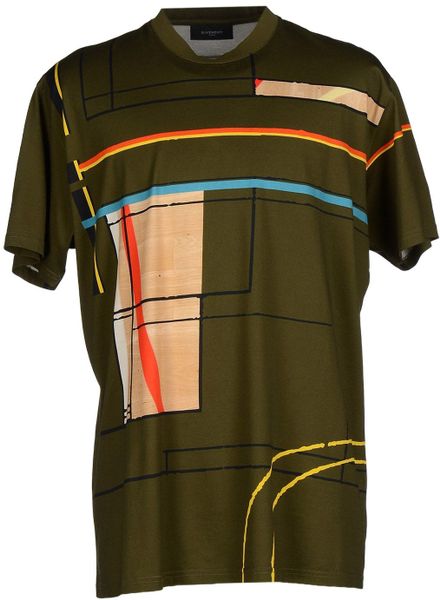 Givenchy T-Shirt in Green for Men (Military green) | Lyst