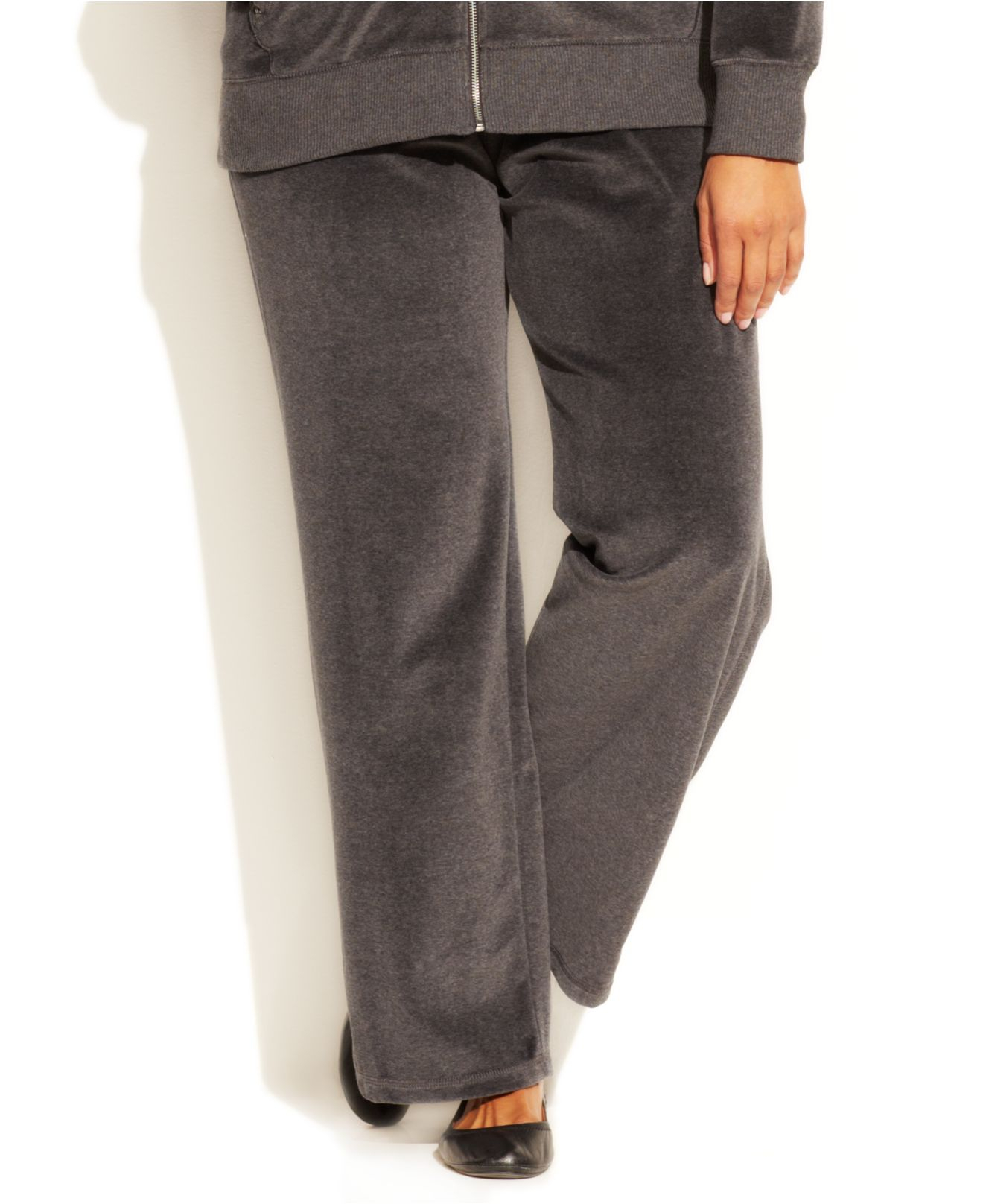 velour pull on trousers