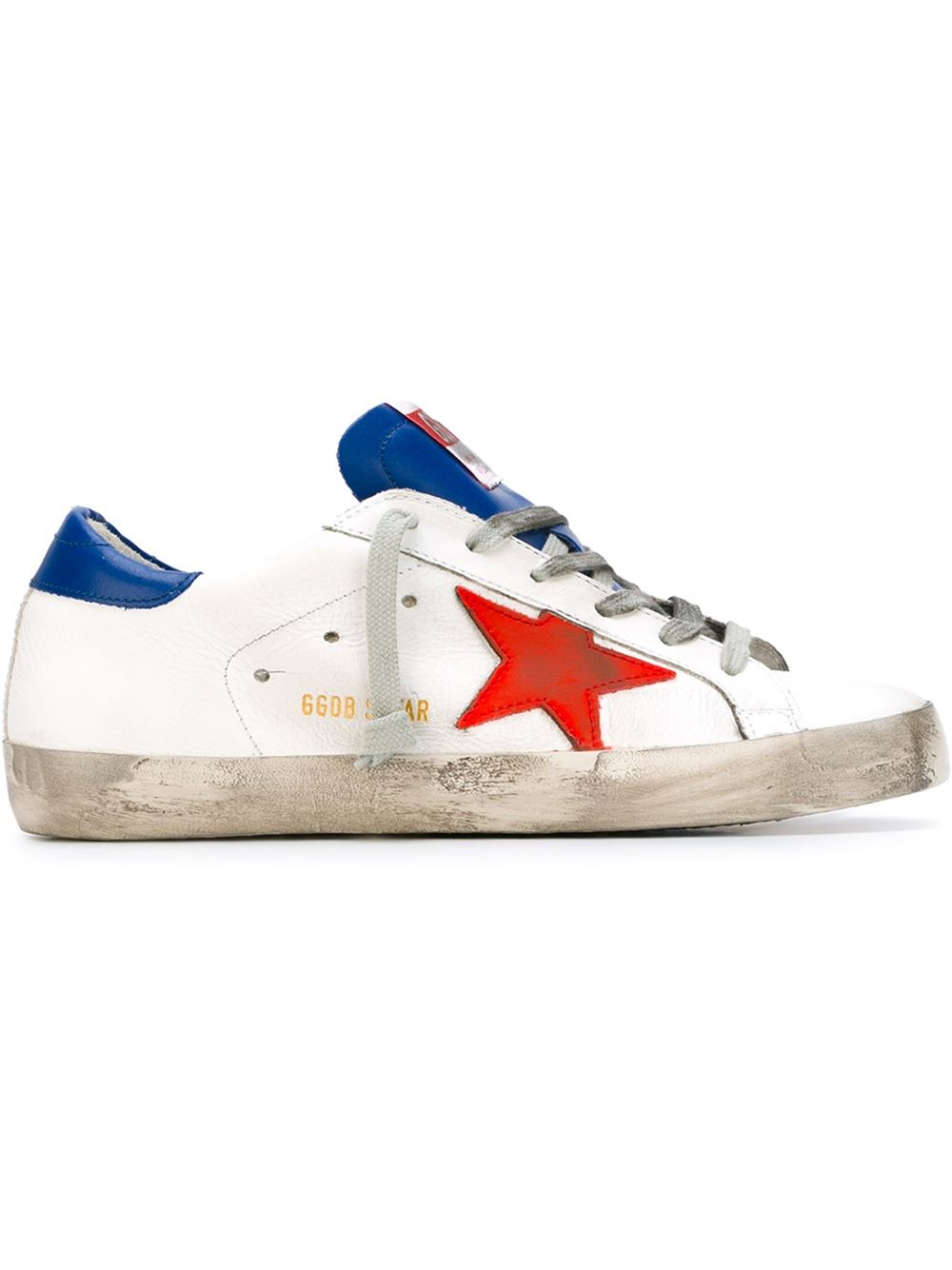 Golden goose deluxe brand Superstar Leather Low-Top Sneakers in White ...
