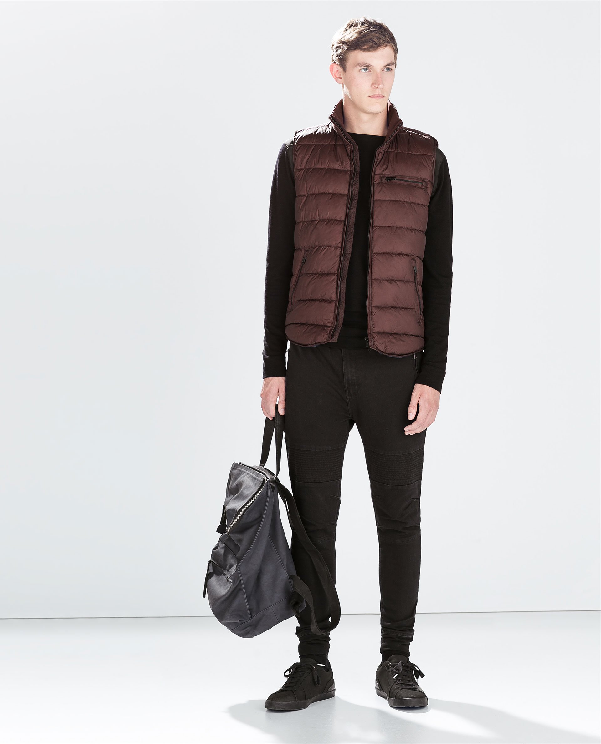 zara puffer overshirt