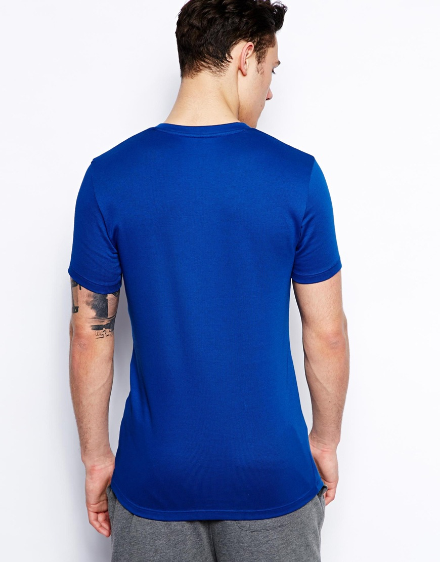 Calvin klein T-shirt V Neck Dual Tone in Blue for Men | Lyst