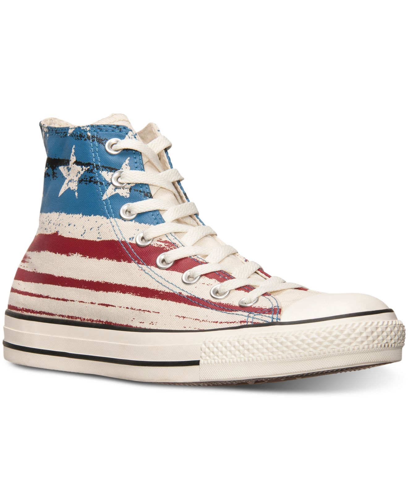 Lyst - Converse Men's Chuck Taylor High Usa Flag Print Casual Sneakers ...