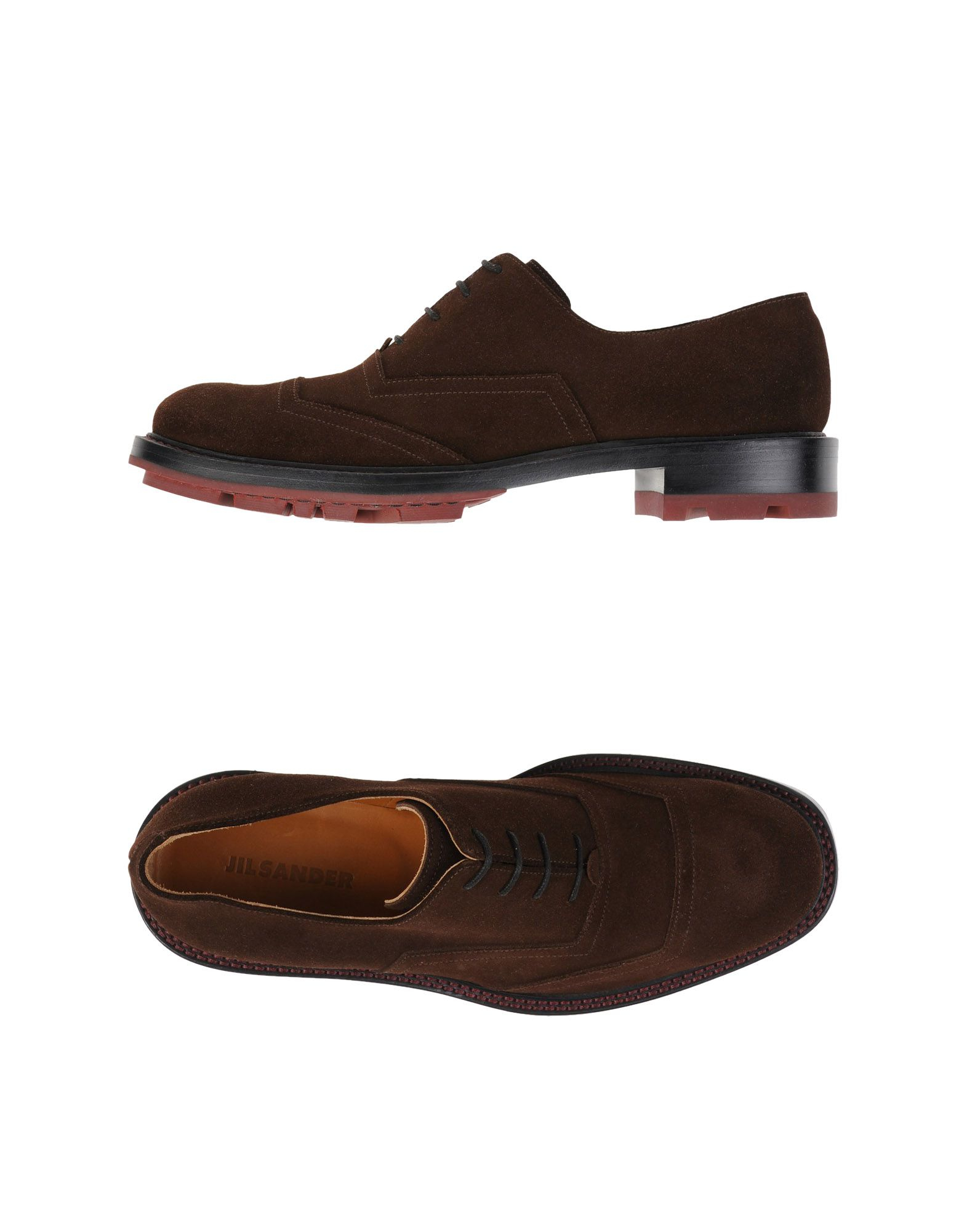 Lyst Jil Sander Laceup Shoes in Brown for Men