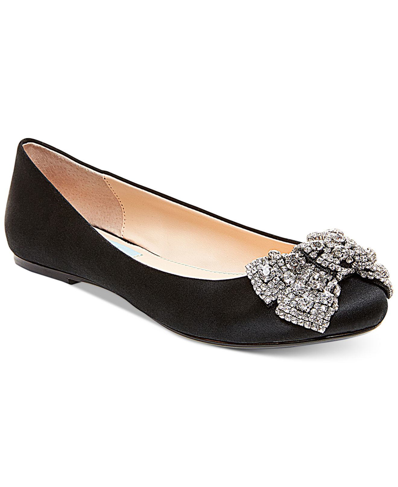 Lyst - Betsey Johnson Ever Bow Ballet Flats in Black