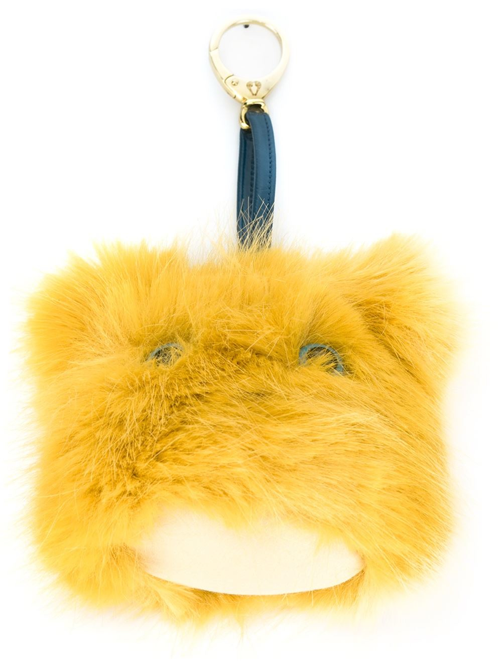 pom yellow pom fur Lyst pom Pom in Keyring Yellow  Shrimps Faux Fur