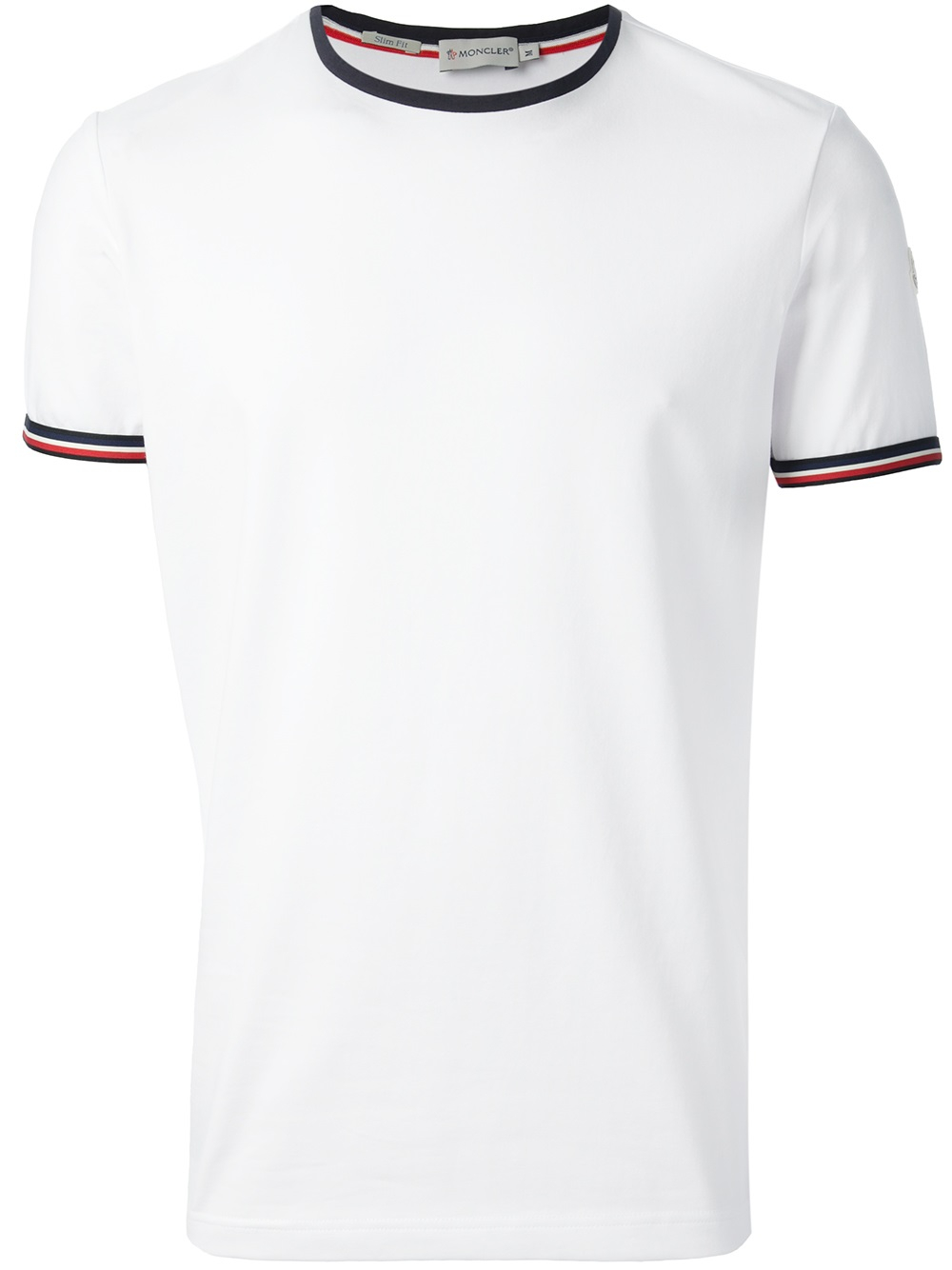 Lyst - Moncler Classic T-Shirt in White for Men