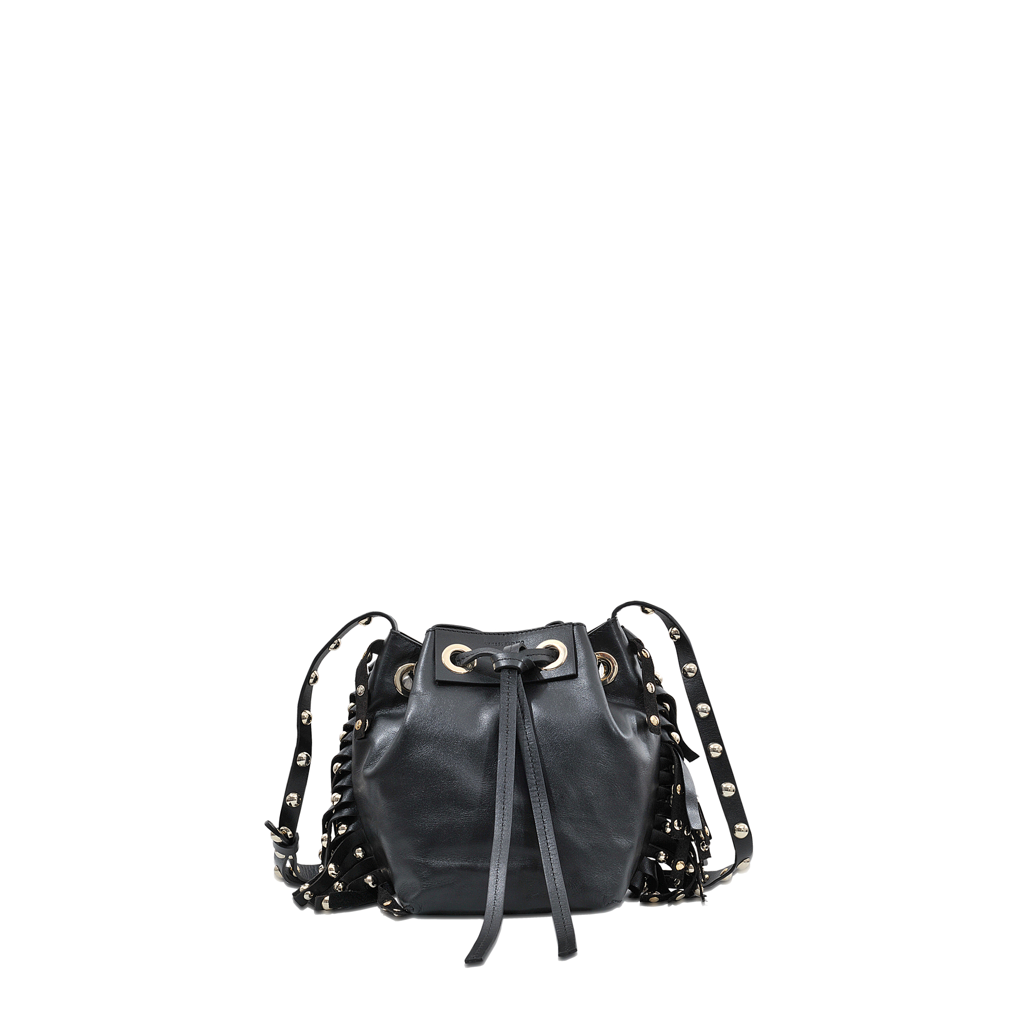 celine black leather handbag ring  