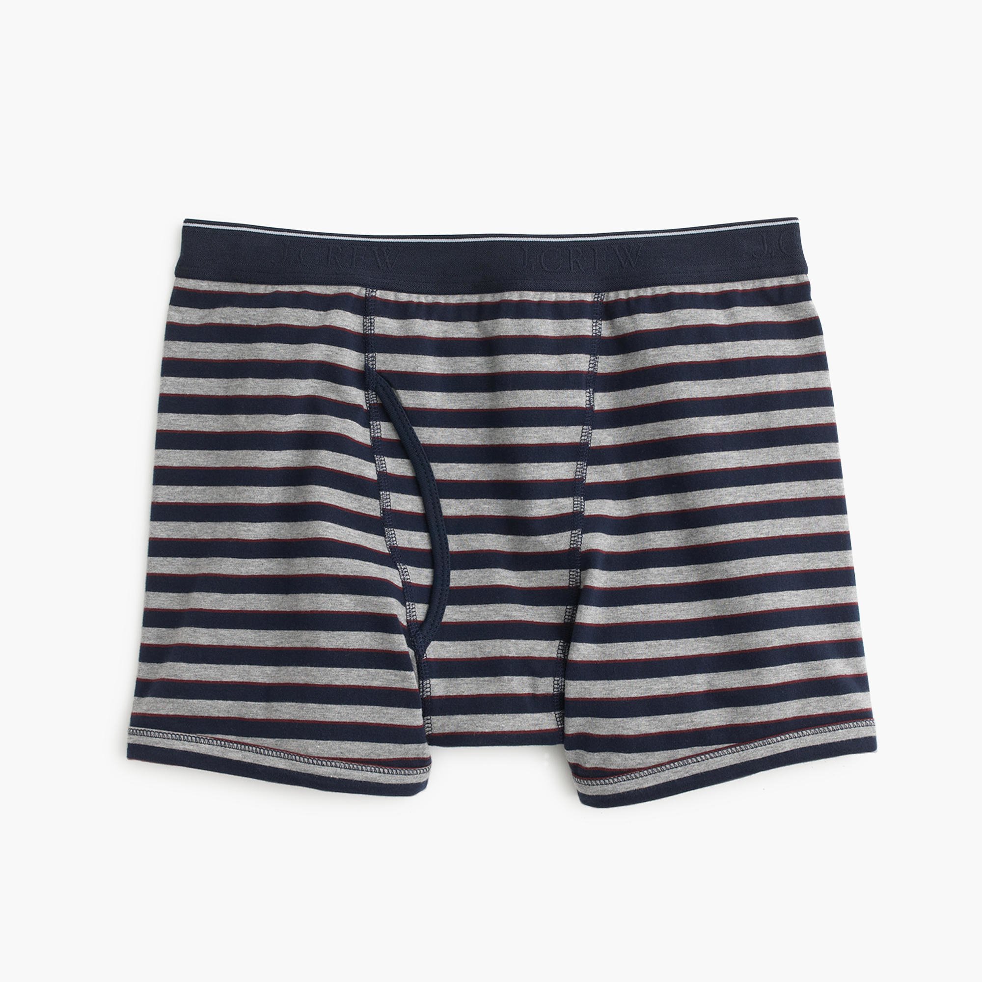 Lyst - J.Crew Cabernet-striped Knit Boxer Briefs in Black for Men