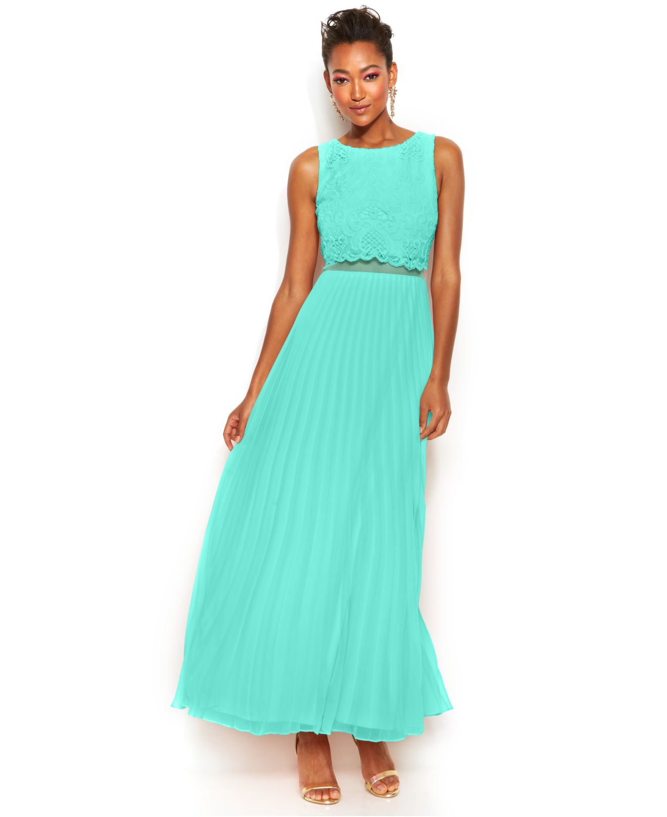 pleated gown styles
