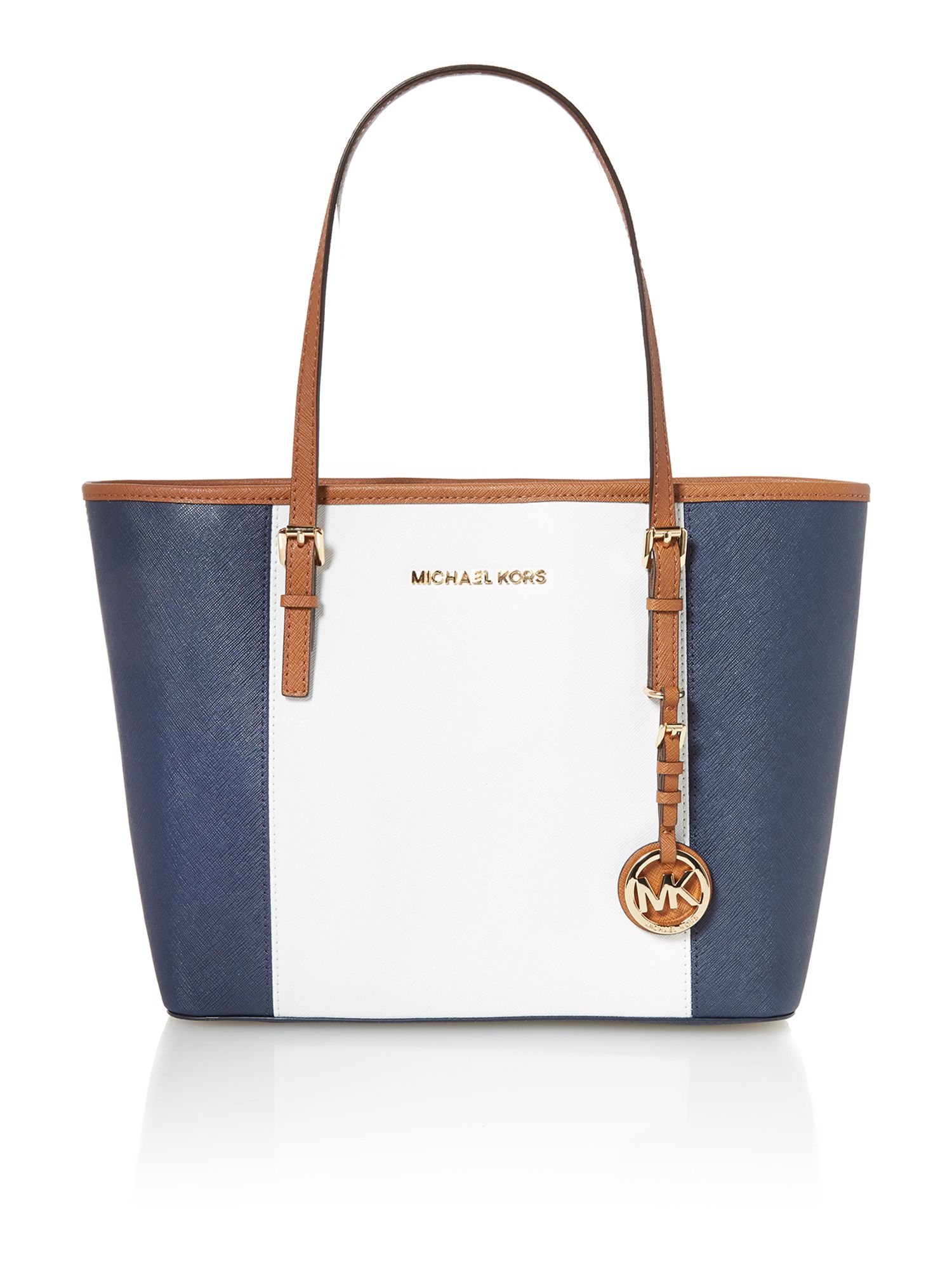 Michael kors Jet Set Travel Stripe Multi Coloured Tote Bag in ...