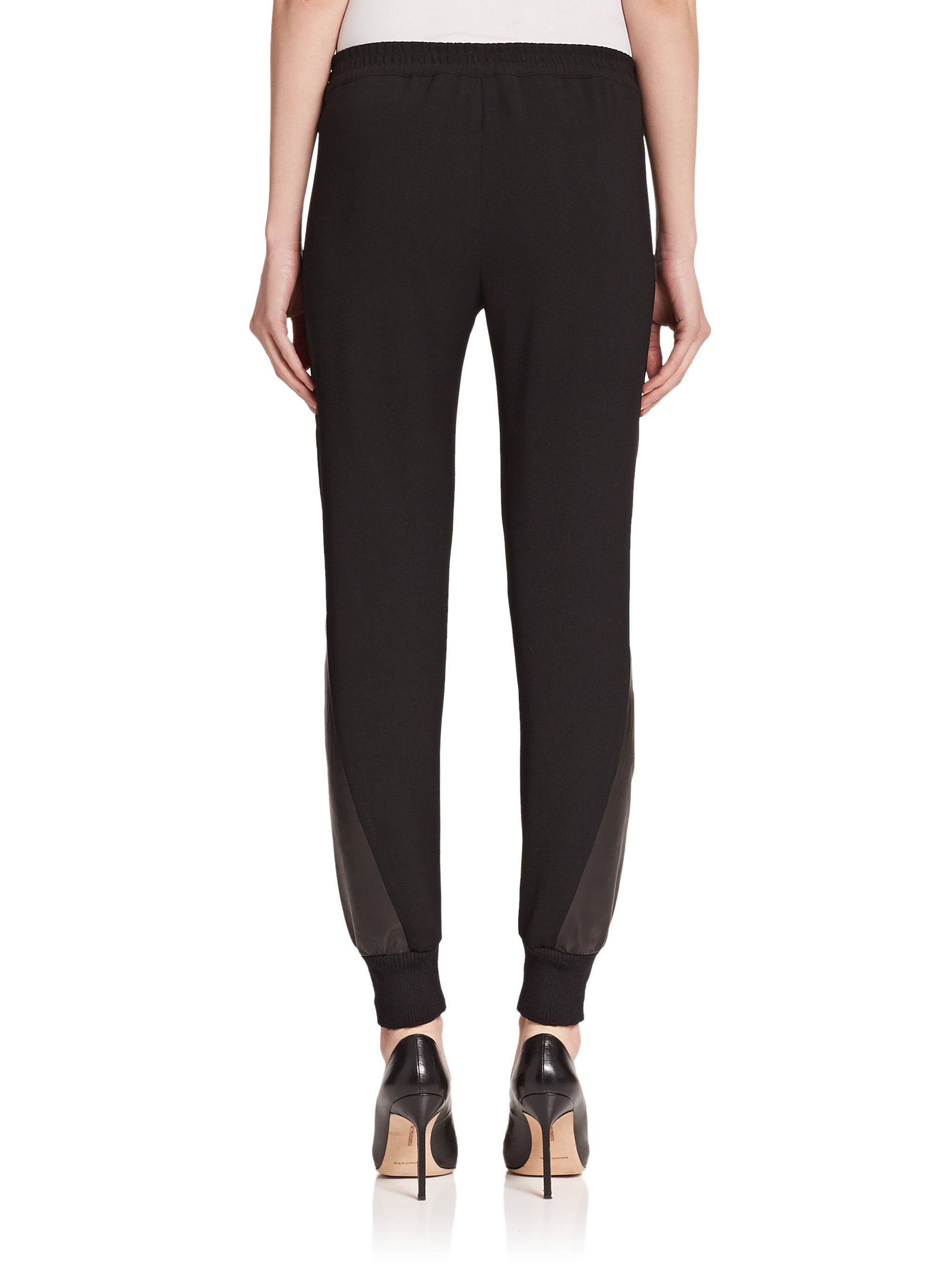 black jogger trousers womens