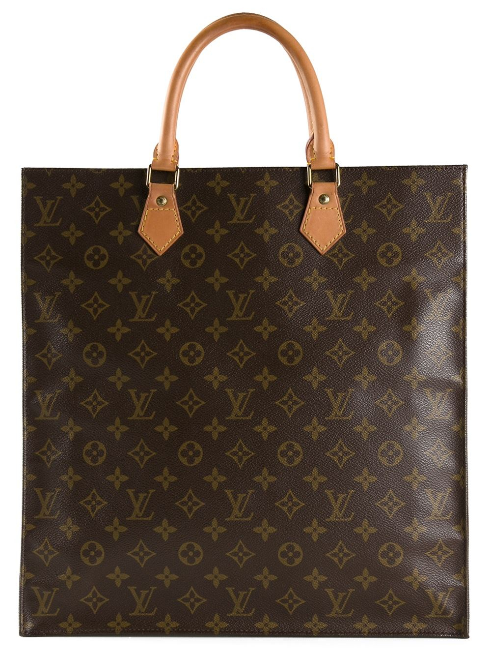 Louis vuitton Monogram Flat Sac Bag in Brown | Lyst