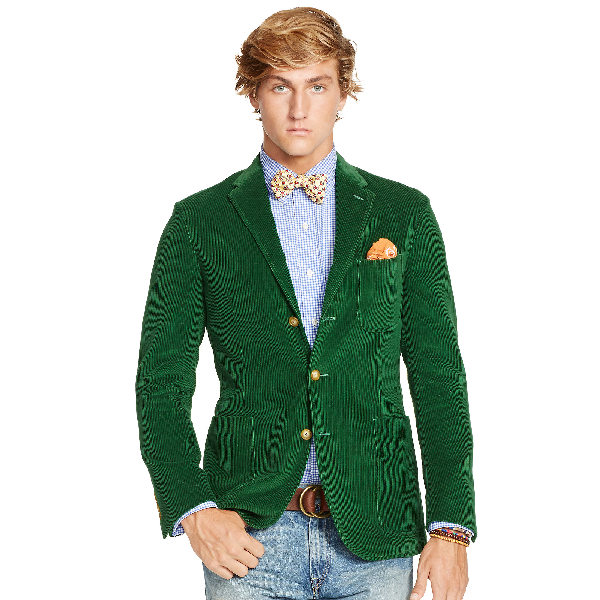 Polo ralph lauren Green Cord Morgan Sport Coat in Green for Men | Lyst