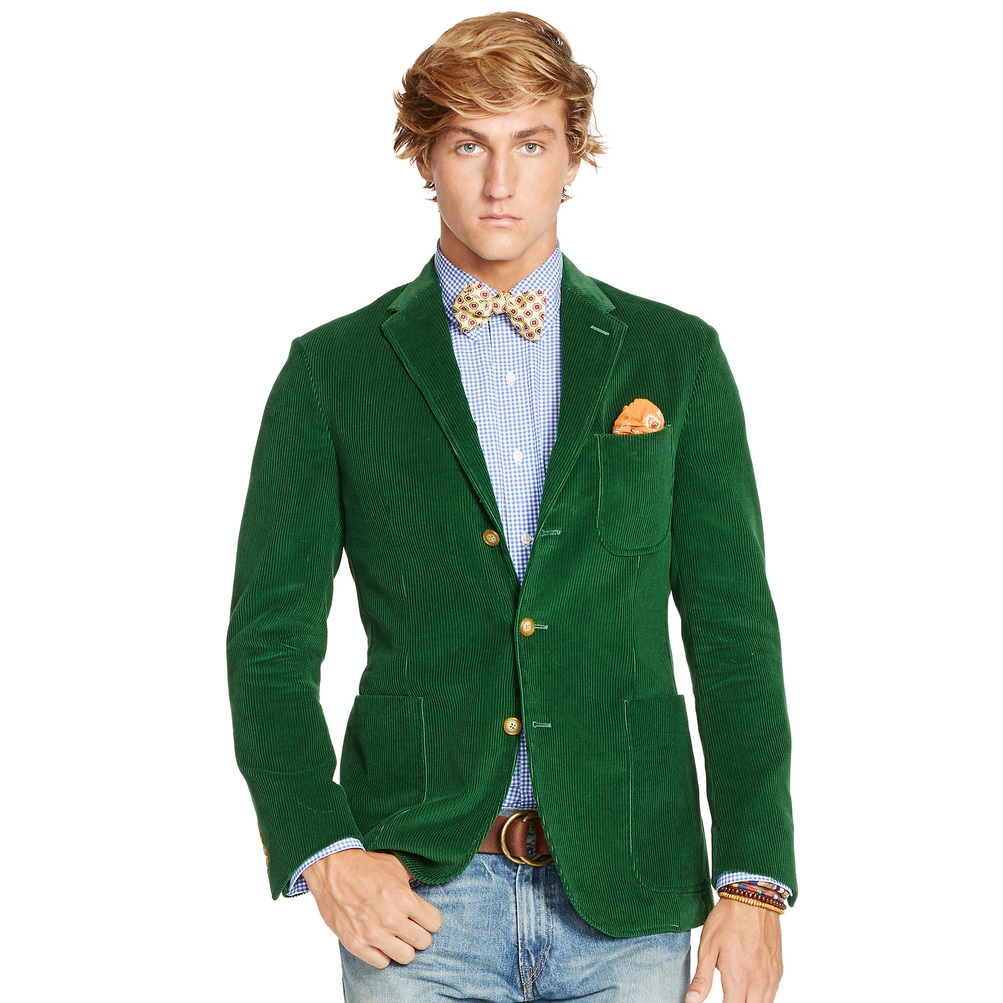 Polo ralph lauren Green Cord Sport Coat in Green for Men Lyst