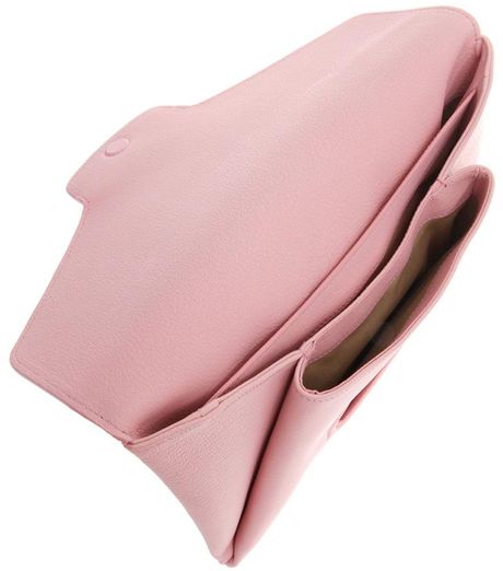 Givenchy Antigona Leather Envelope Clutch in Pink | Lyst