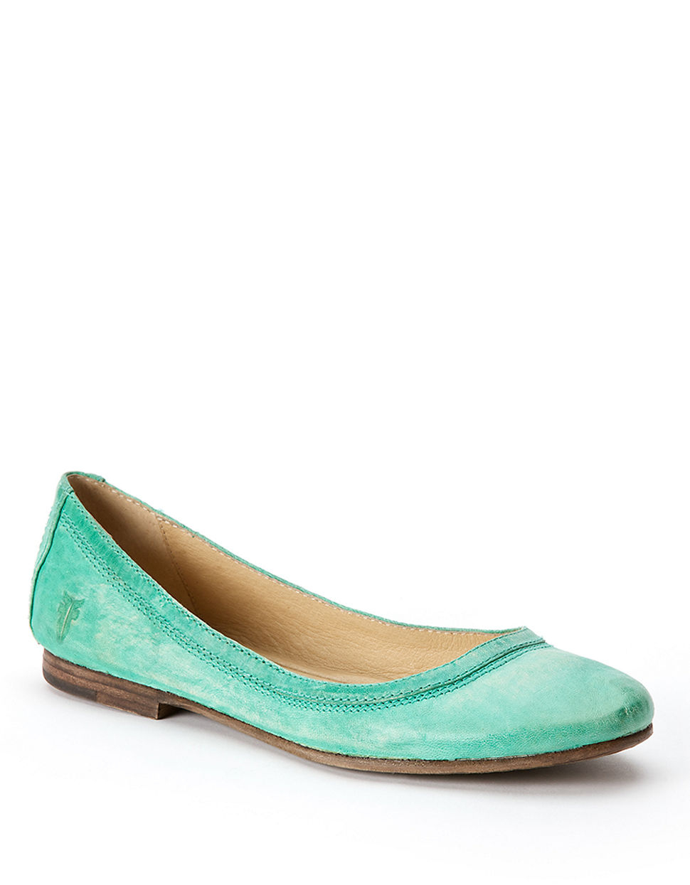 Frye Carson Leather Ballet Flats in Blue (Turquoise) | Lyst