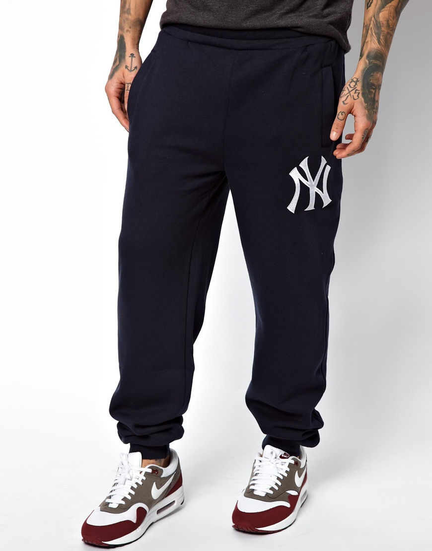 Majestic Ny Yankees Sweat Pants in Blue for Men (Navy) | Lyst