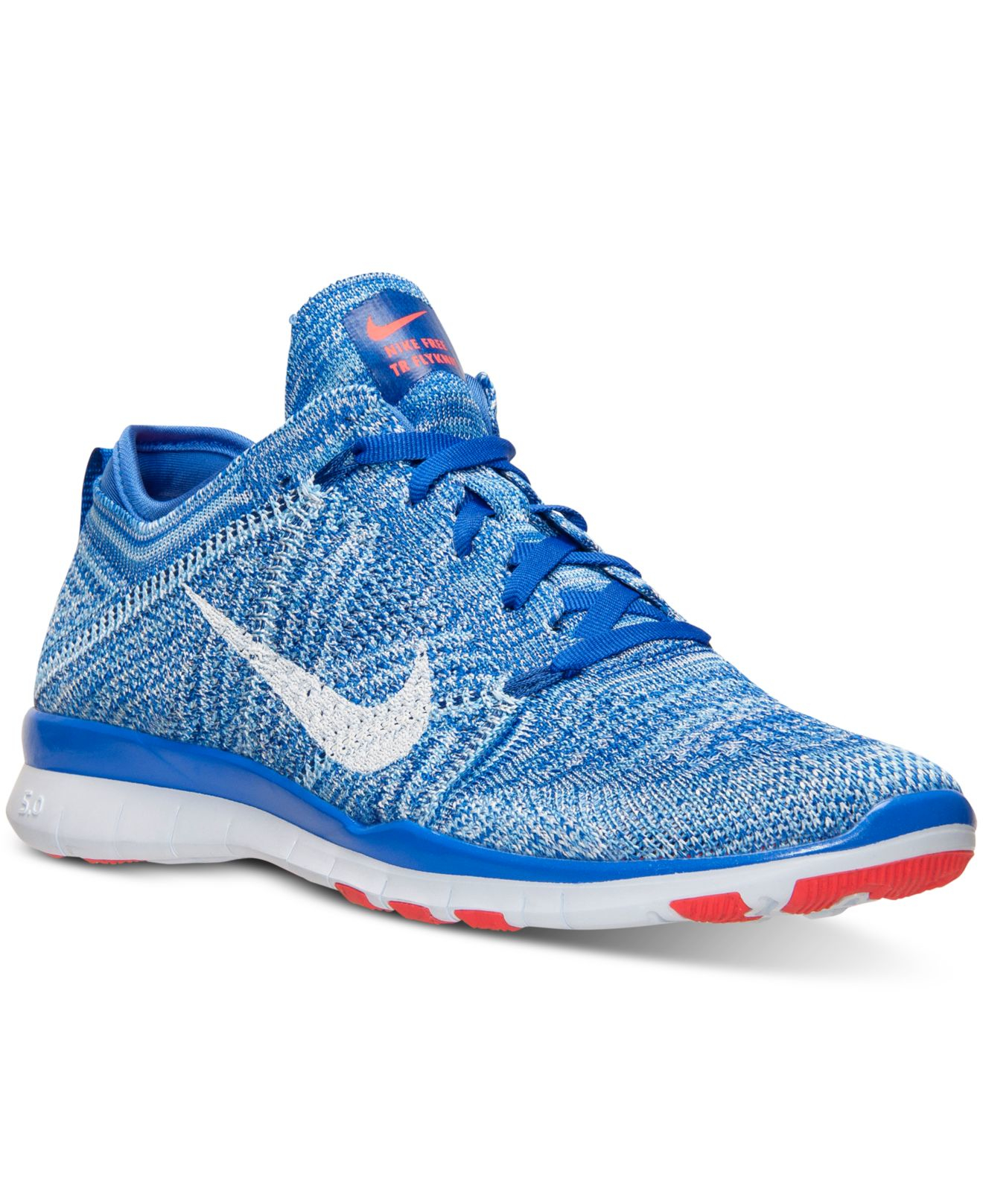 nike blue sneakers nike s free tr flyknit sneakers from finish nike blue sneakers nike s free tr flyknit sneakers from finish