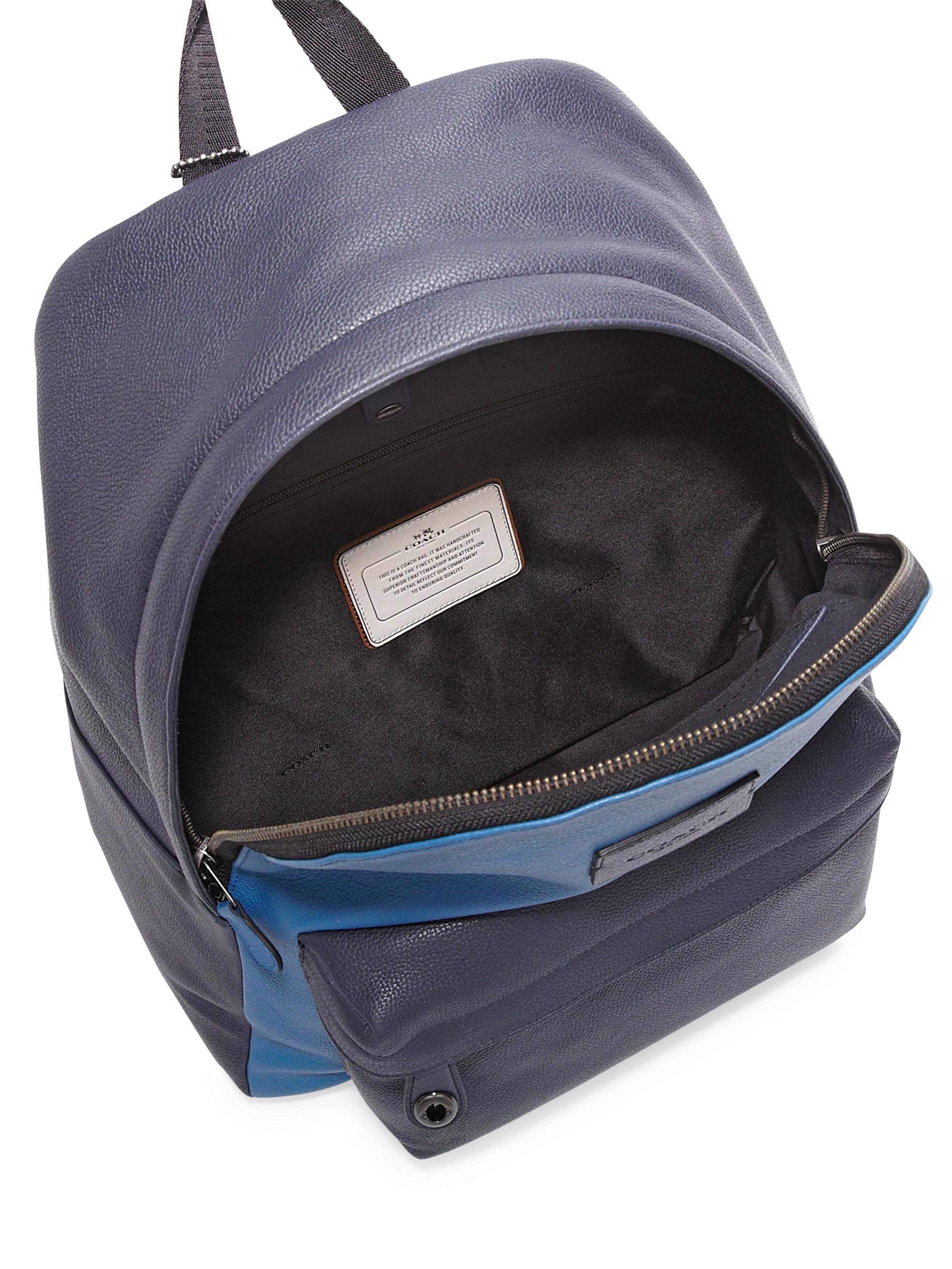 mens blue backpack