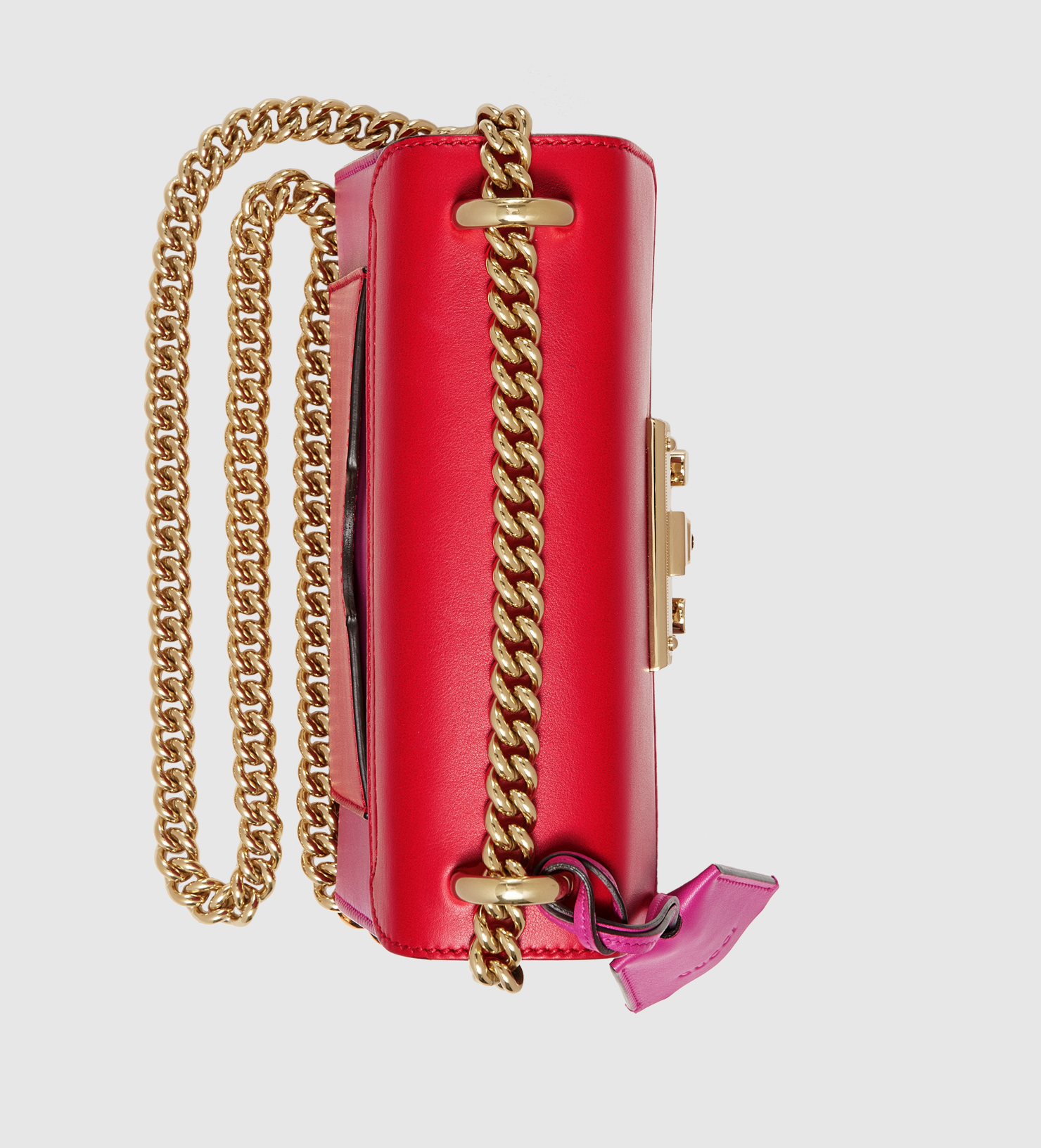 Lyst - Gucci Padlock Signature Shoulder Bag in Red