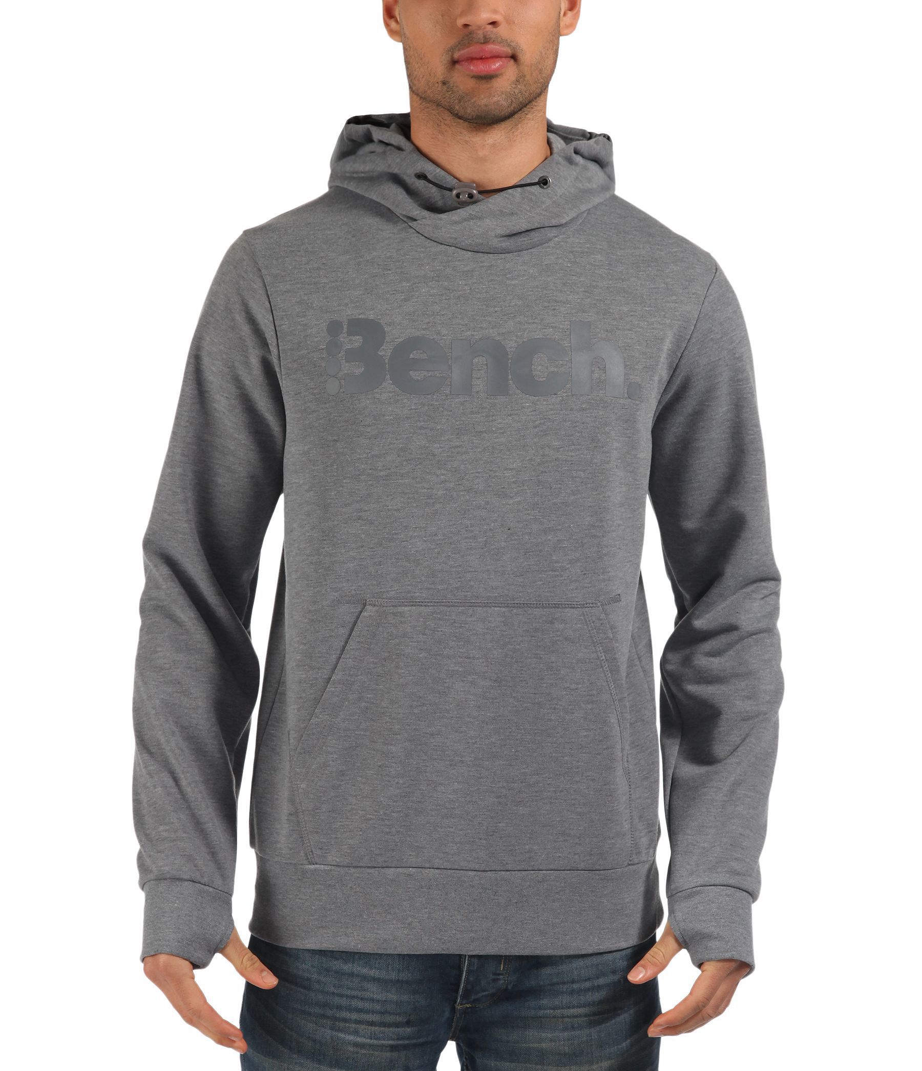 Bench Felsic Graphic Crew Neck Pull Over Hoodie in Gray for Men (Mid ...