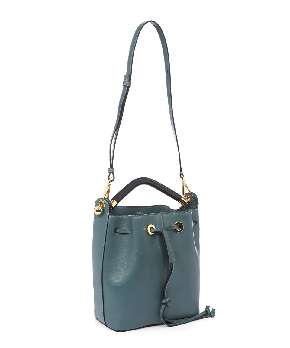 Chlo Medium Blue Gala Bucket Bag in Blue | Lyst