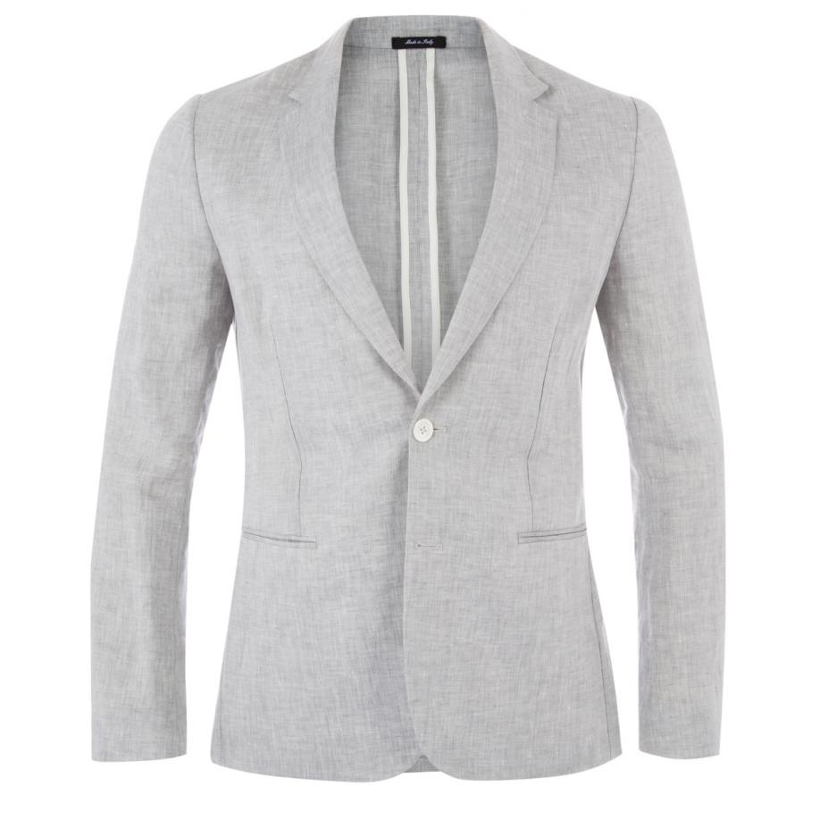 Paul smith Men's Light Grey Unlined Linen Blazer in Gray for Men | Lyst