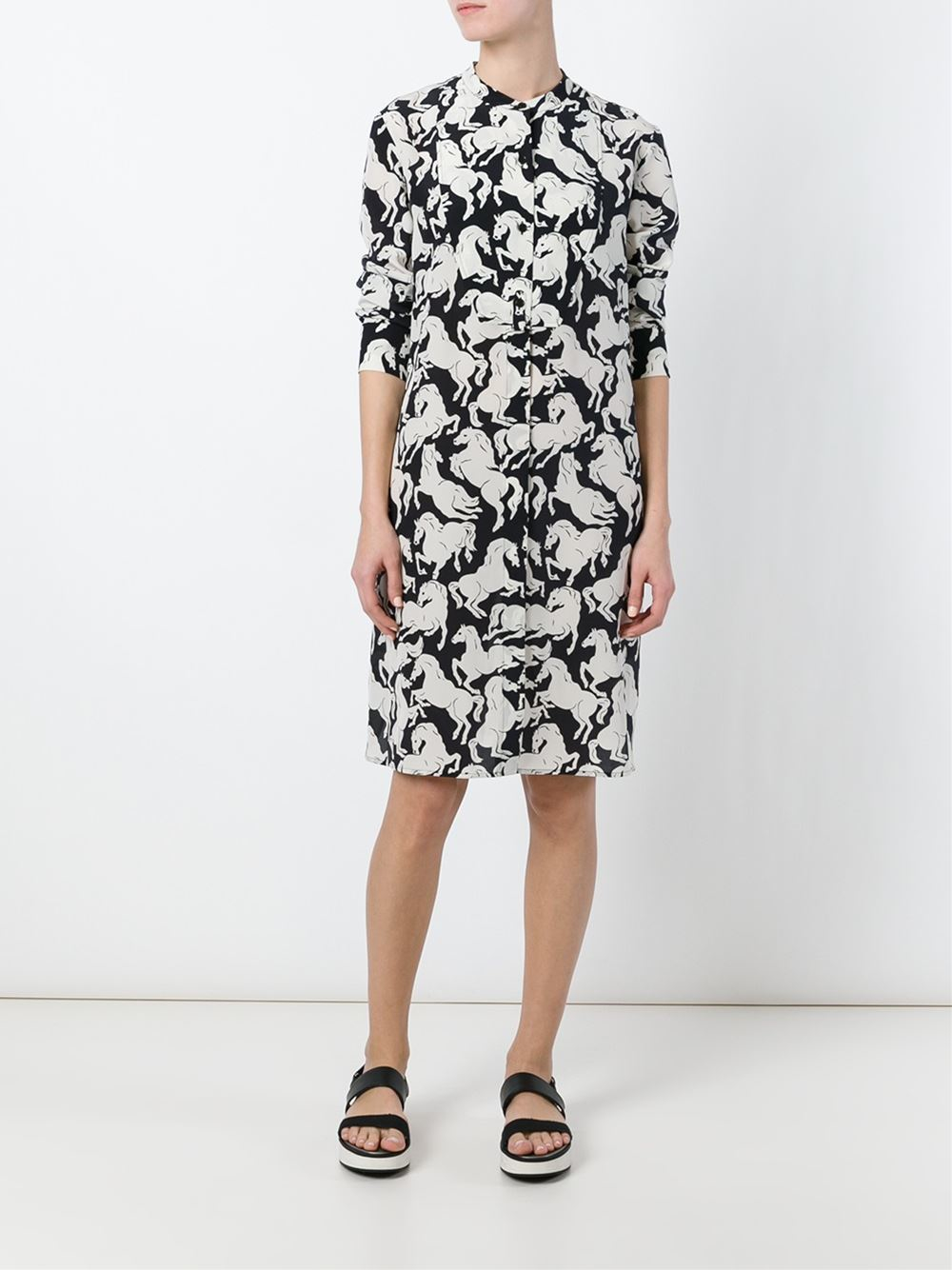 Lyst Stella Mccartney Horse Print Dress Gallery