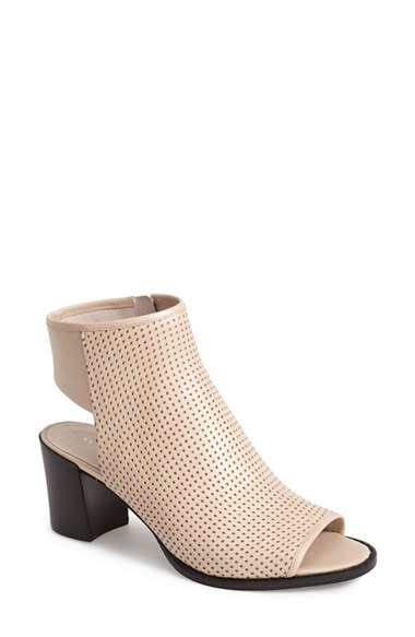 Lyst - Kenneth cole 'shay' Open Toe Perforated Leather Bootie in White