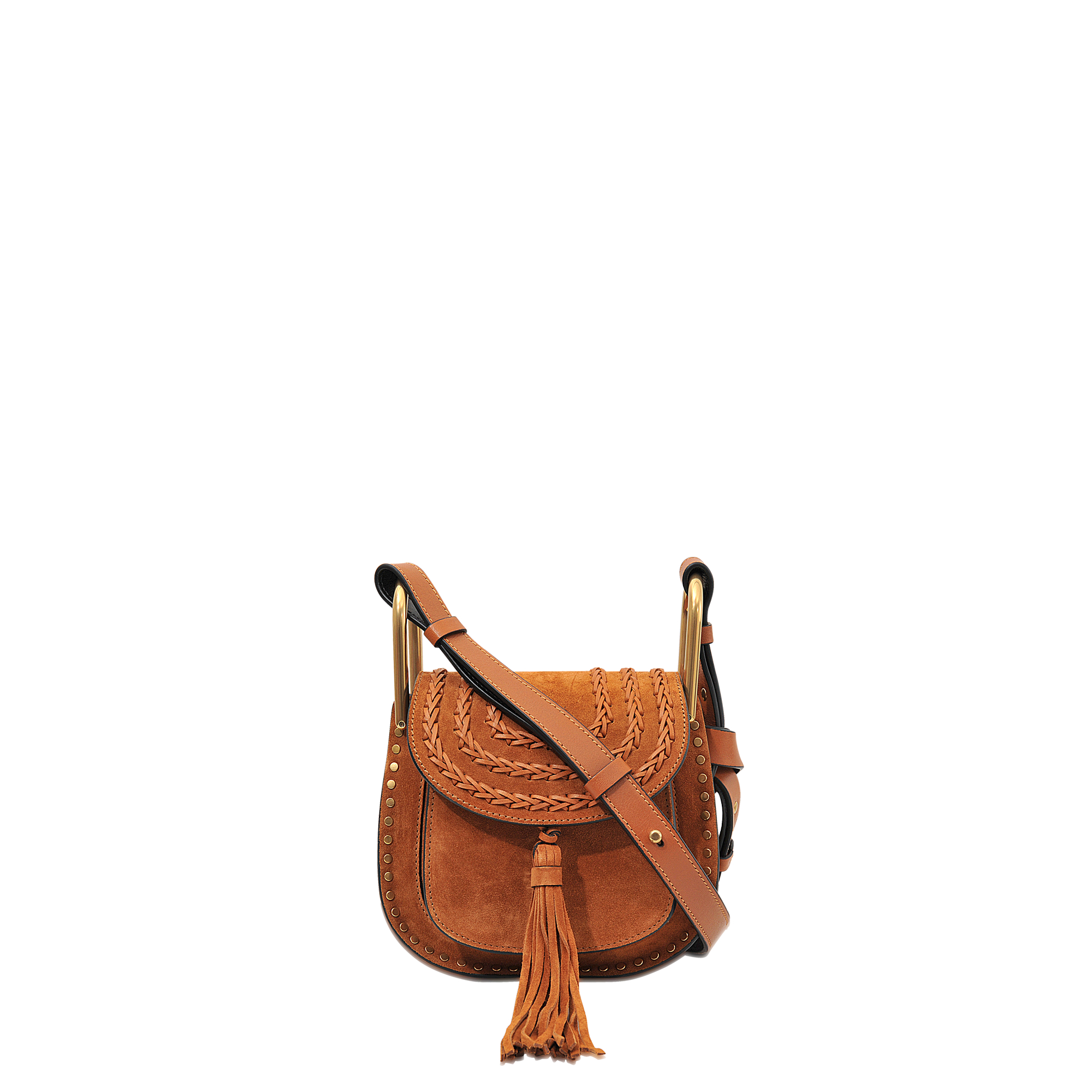 Chlo Hudson Mini Shoulder Bag In Suede in Brown | Lyst