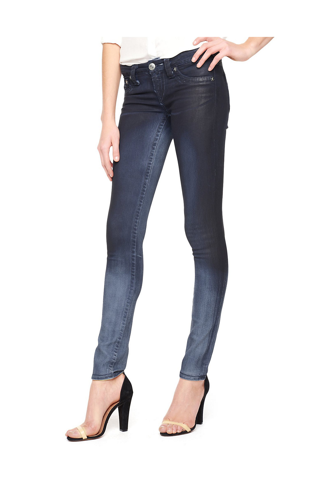 True Religion Hand Picked Skinny Womens Jeans In Blue Chzd Blue Coatng Lyst 