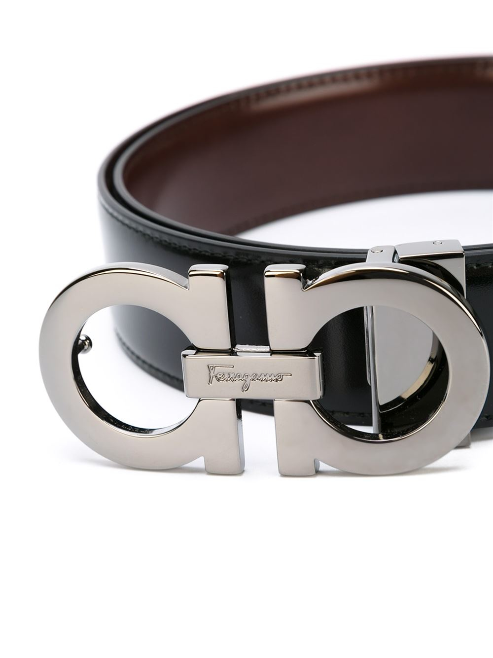  Ferragamo  Gancini Buckle  Belt in Black for Men Lyst