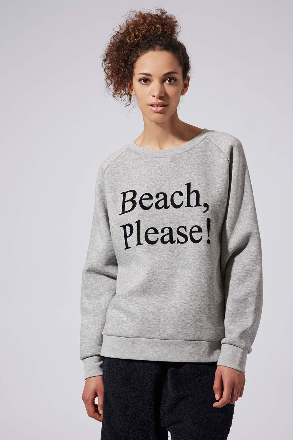 Lyst - Topshop Beach Please Sweat By Ashish X in Gray