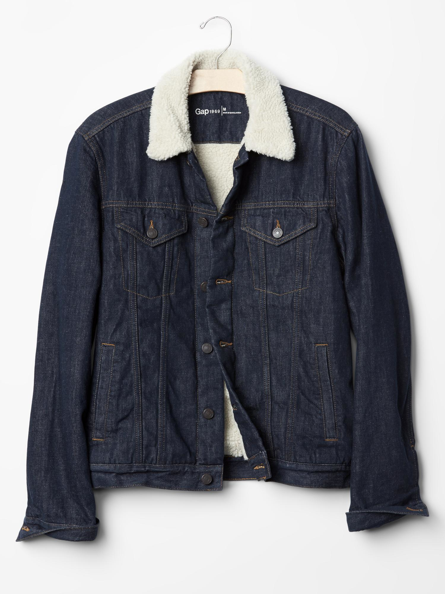 Gap | Blue 1969 Sherpa-lined Denim Jacket for Men | Lyst