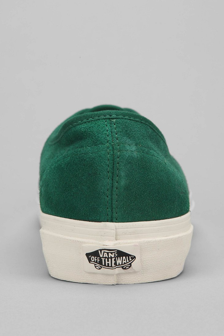 vans authentic suede green