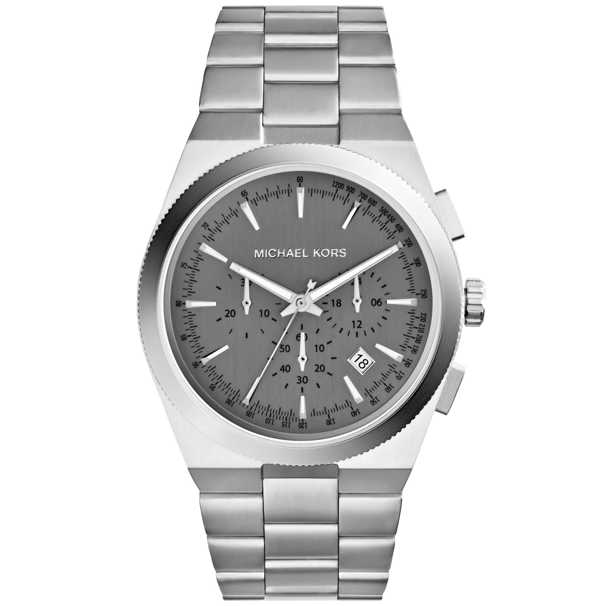 Michael Kors Men'S Chronograph Channing Stainless Steel Bracelet Watch ...