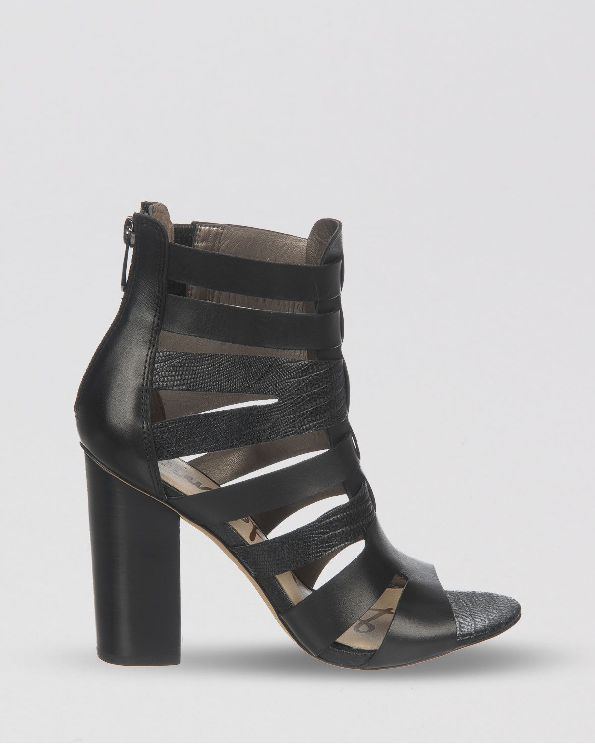 Lyst Sam  Edelman  Sandals  Yasmine Block High Heel  in Black 