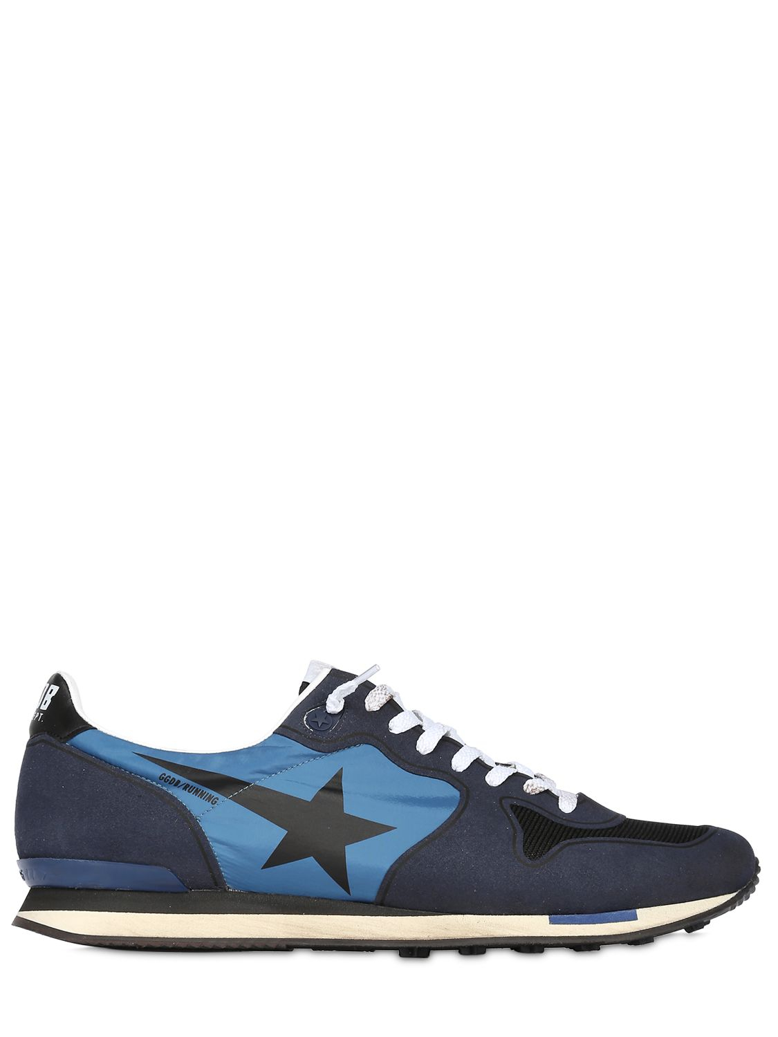 Golden goose deluxe brand Nylon And Suede Running Sneakers in Blue for ...