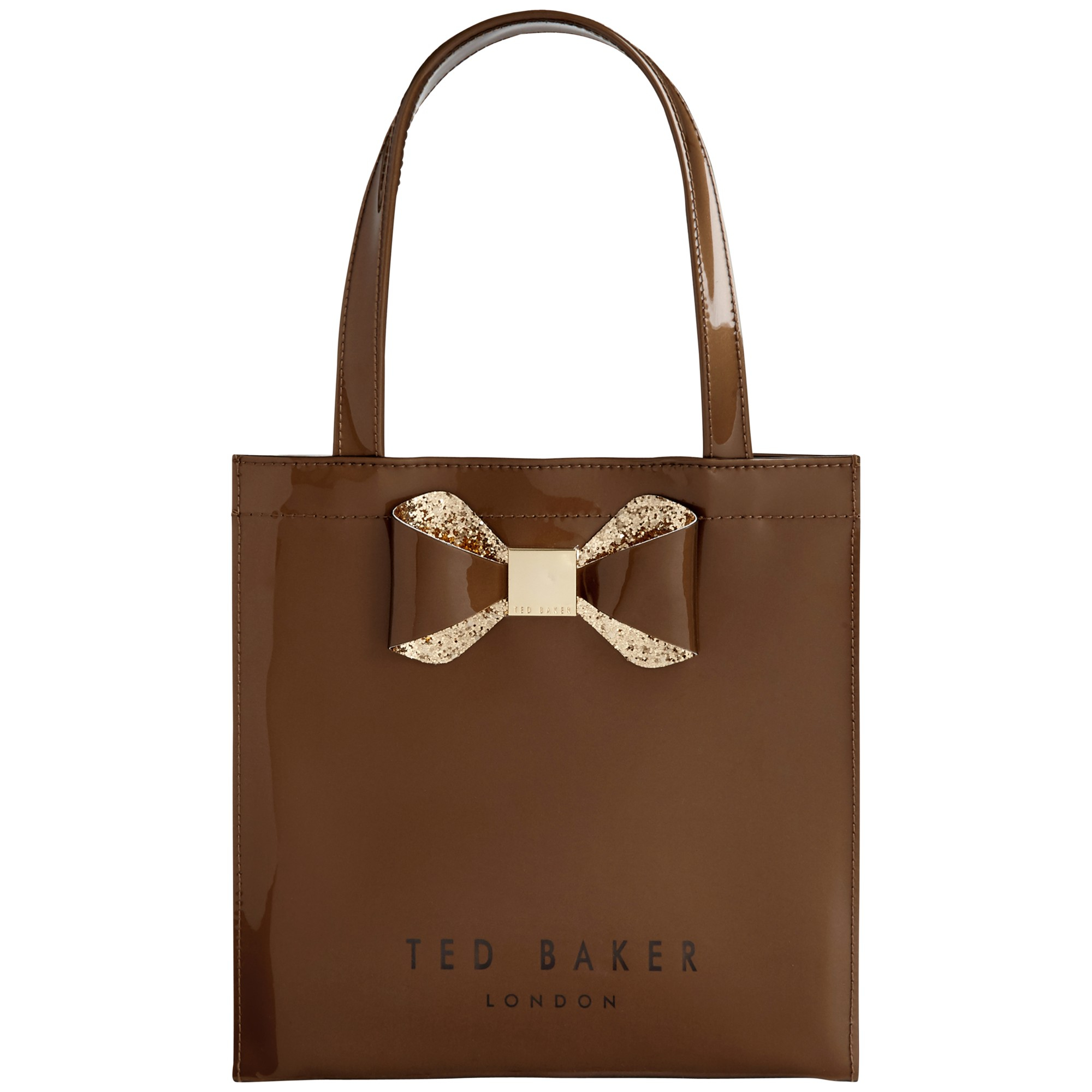 Ted baker Sparkon Crystal Bow Icon Shopper Bag in Gold | Lyst