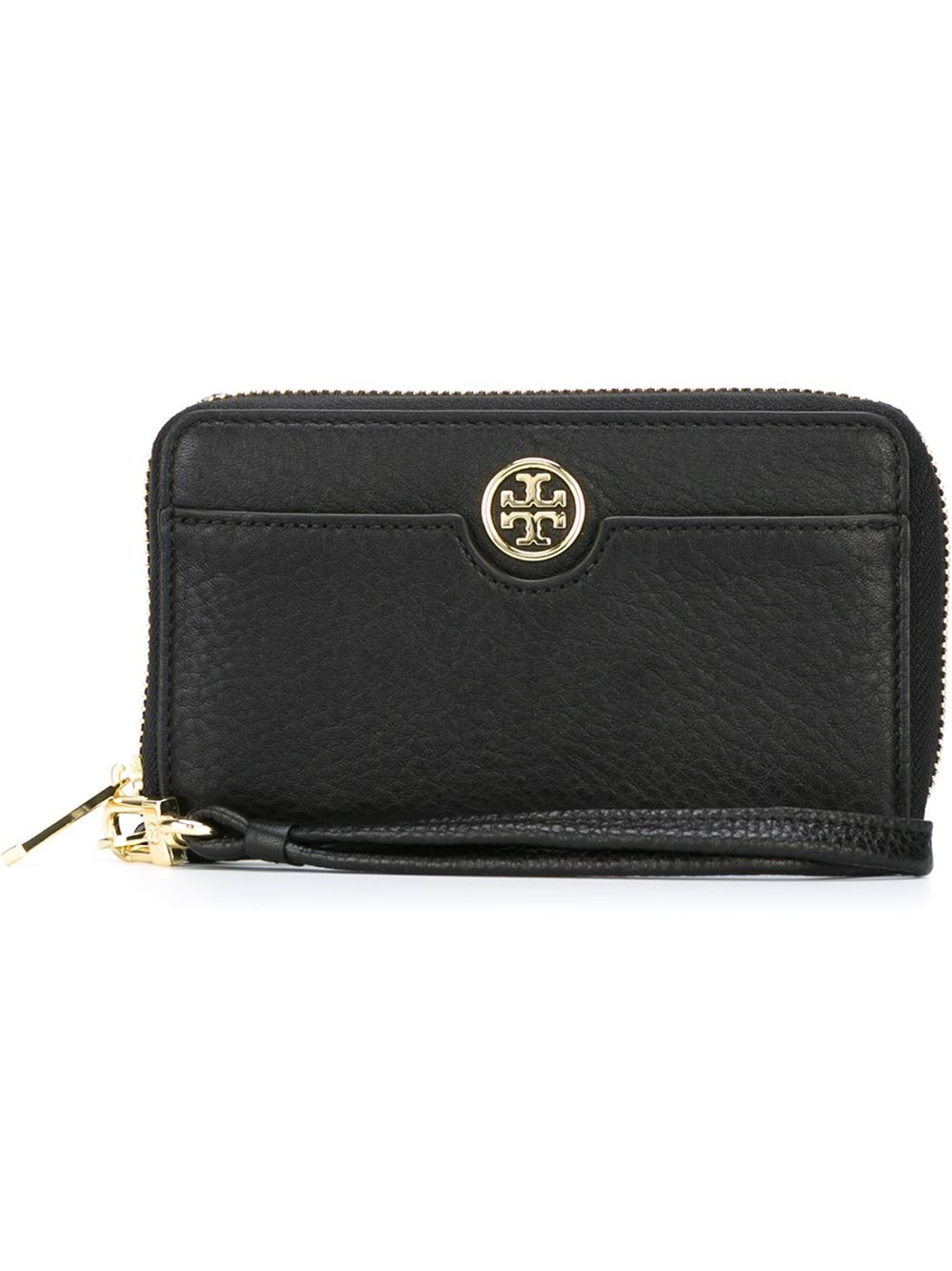 Lyst - Tory Burch Wrist Strap Phone Wallet in Black