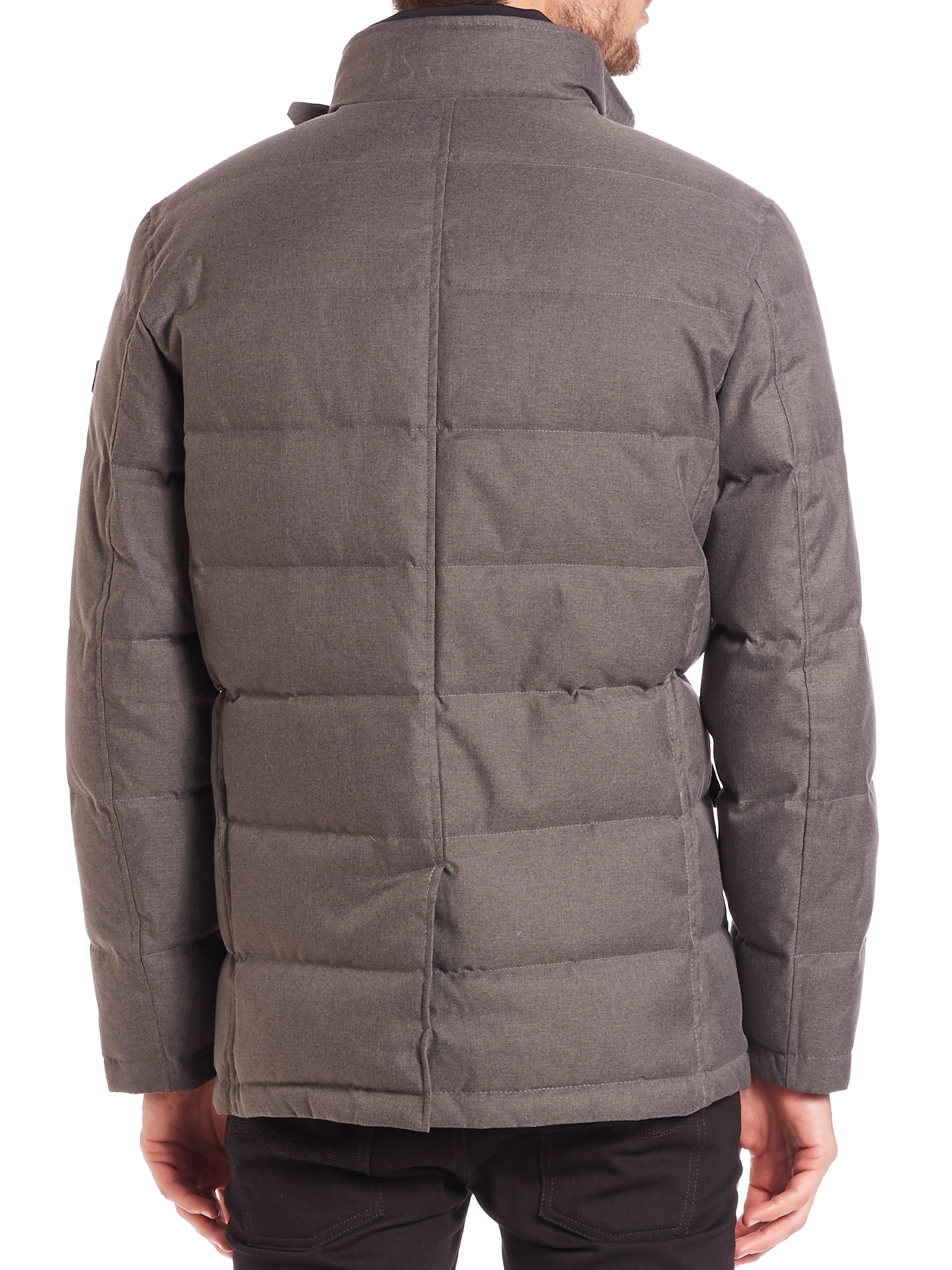 Lyst - Tumi Quilted Blazer Jacket in Gray for Men