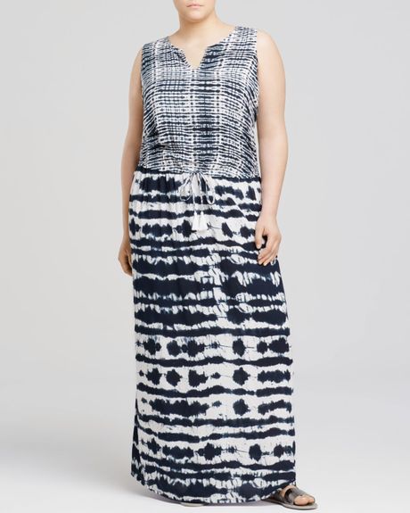lunch lounge beachlunchlounge plus sonali tie dye maxi dress in black black white lyst lunch lounge beachlunchlounge plus sonali tie dye maxi dress in black black white lyst