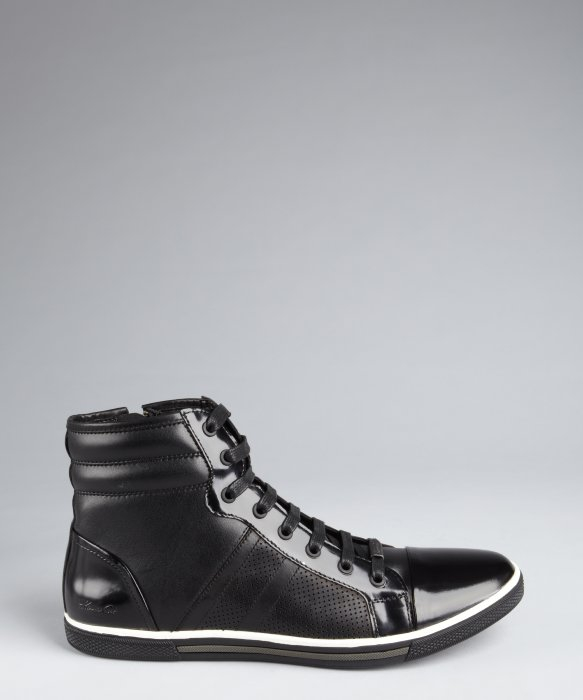 kenneth cole new york side zip leather boot