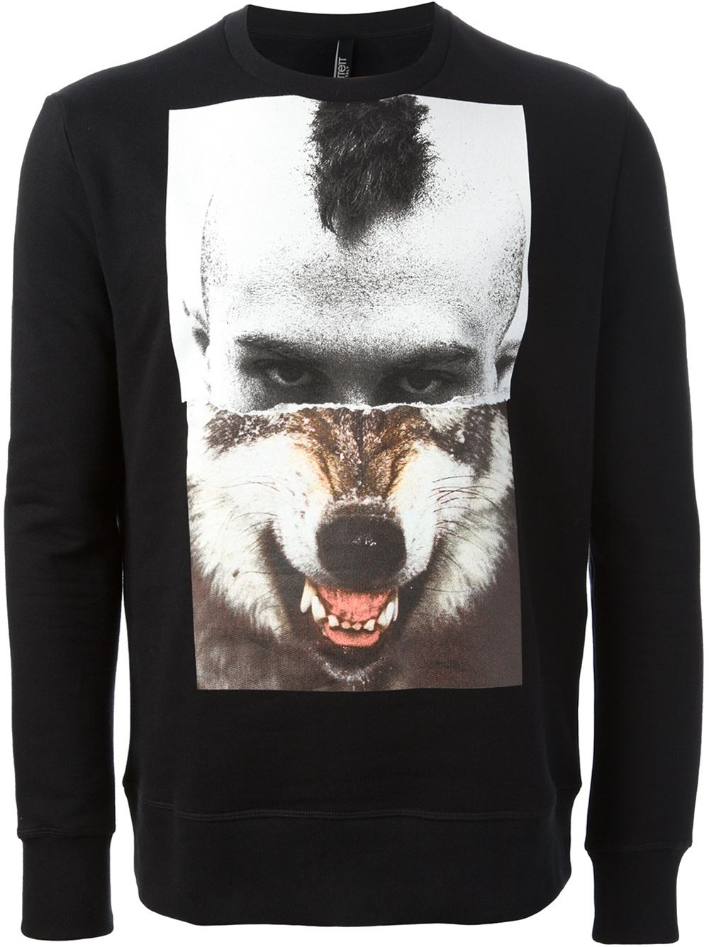 Lyst - Neil Barrett Mohawk Wolf Sweatshirt in Black for Men