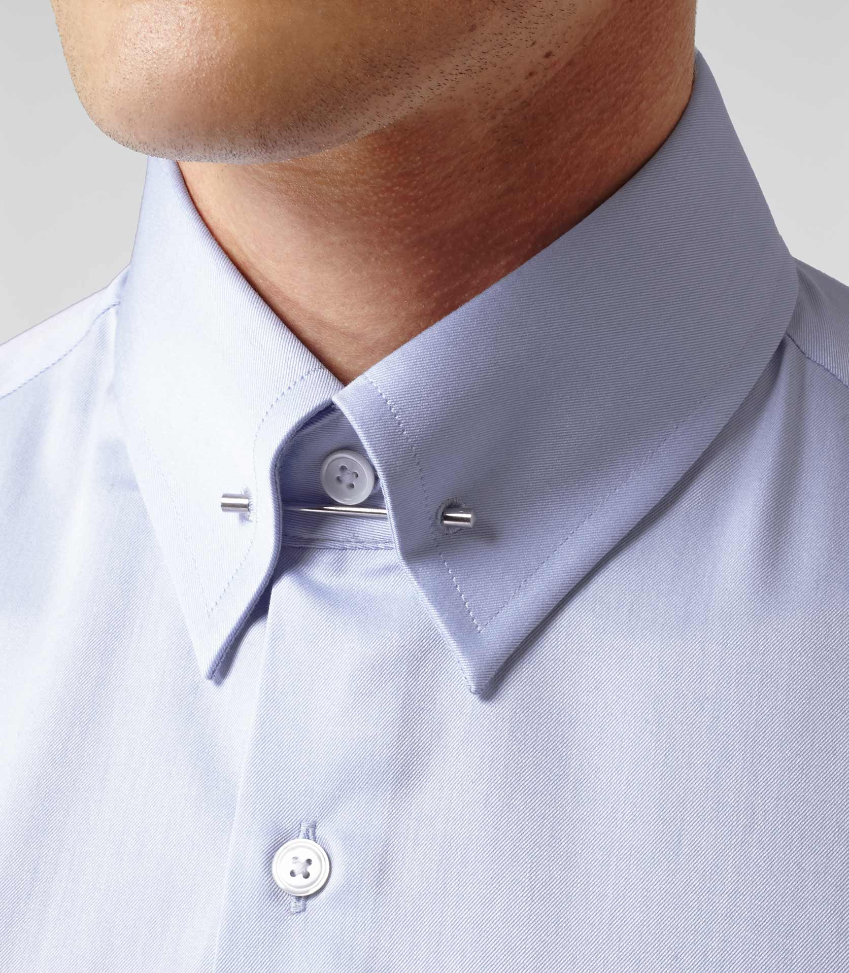 dress shirt with collar bar