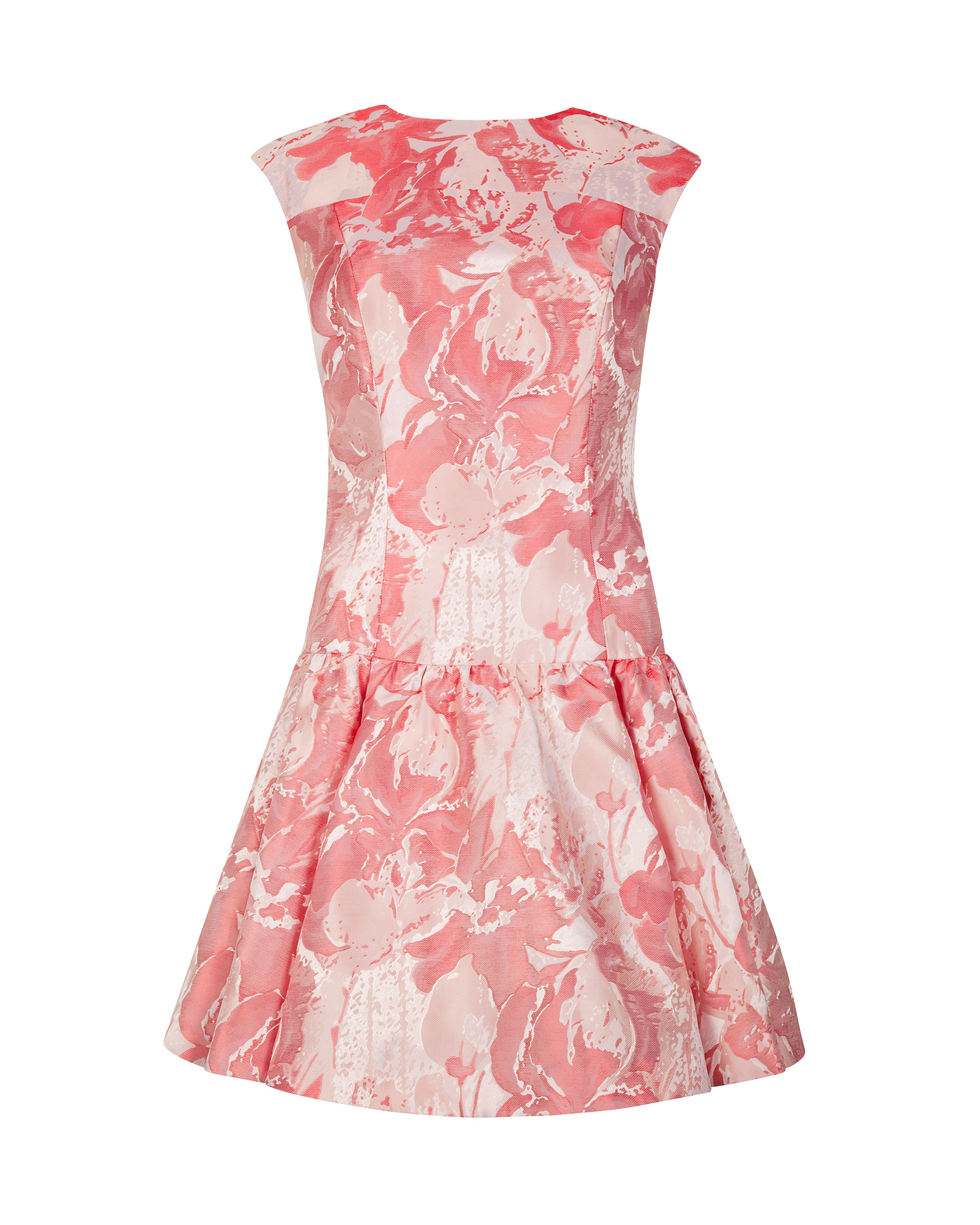 Ted baker Scherry Drop Waist Dress in Pink | Lyst