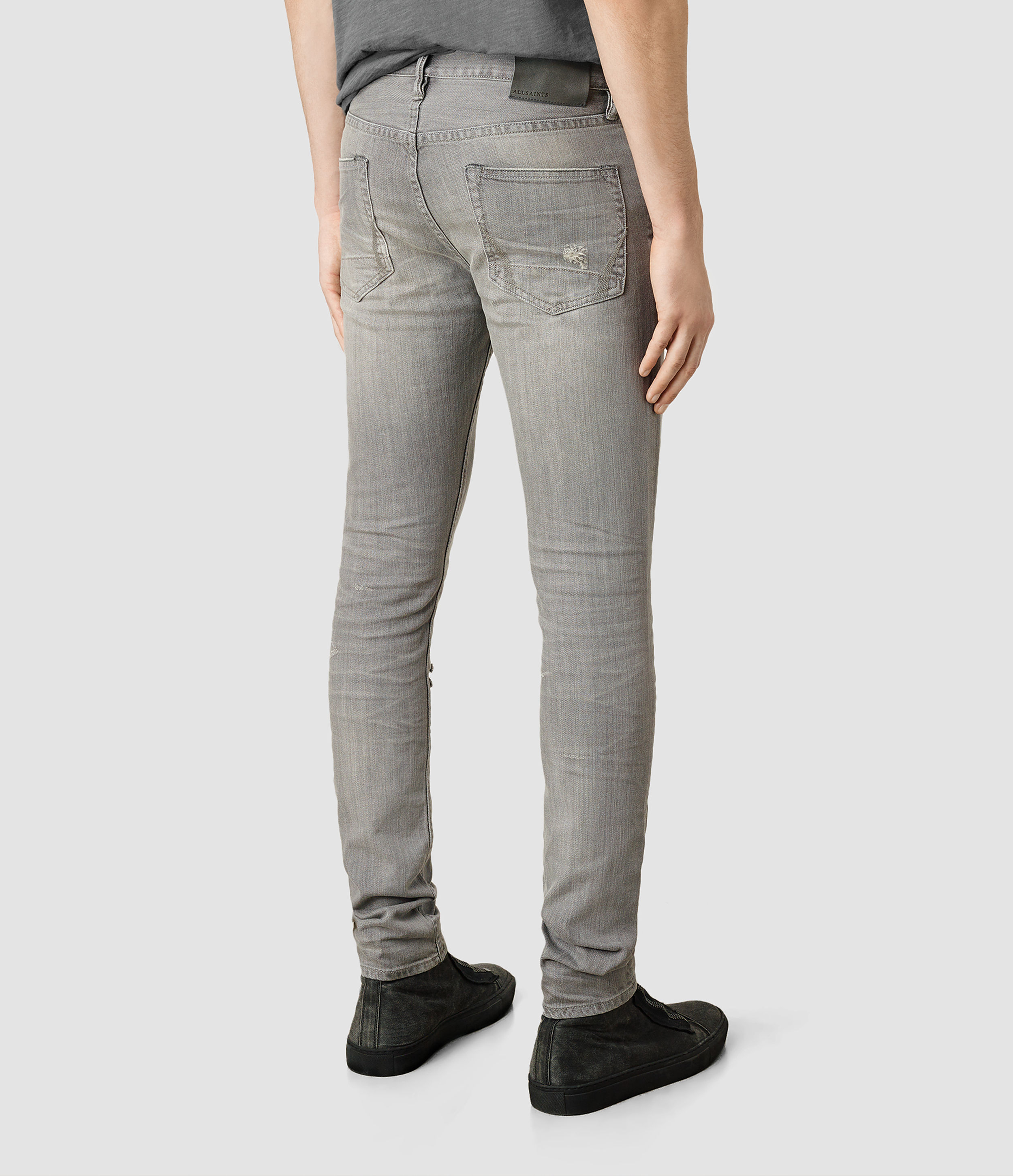 Lyst - Allsaints Chika Cigarette Jean Usa Usa in Gray for Men