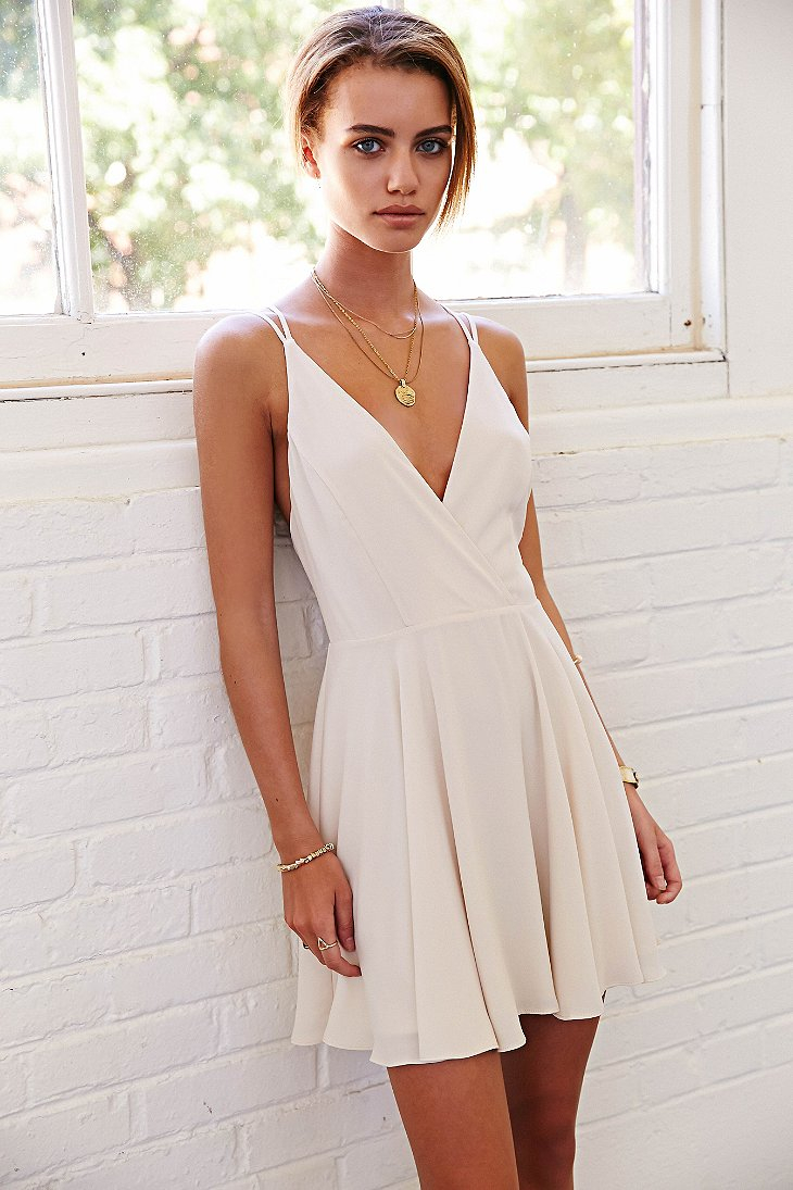 chiffon flowy skater dress
